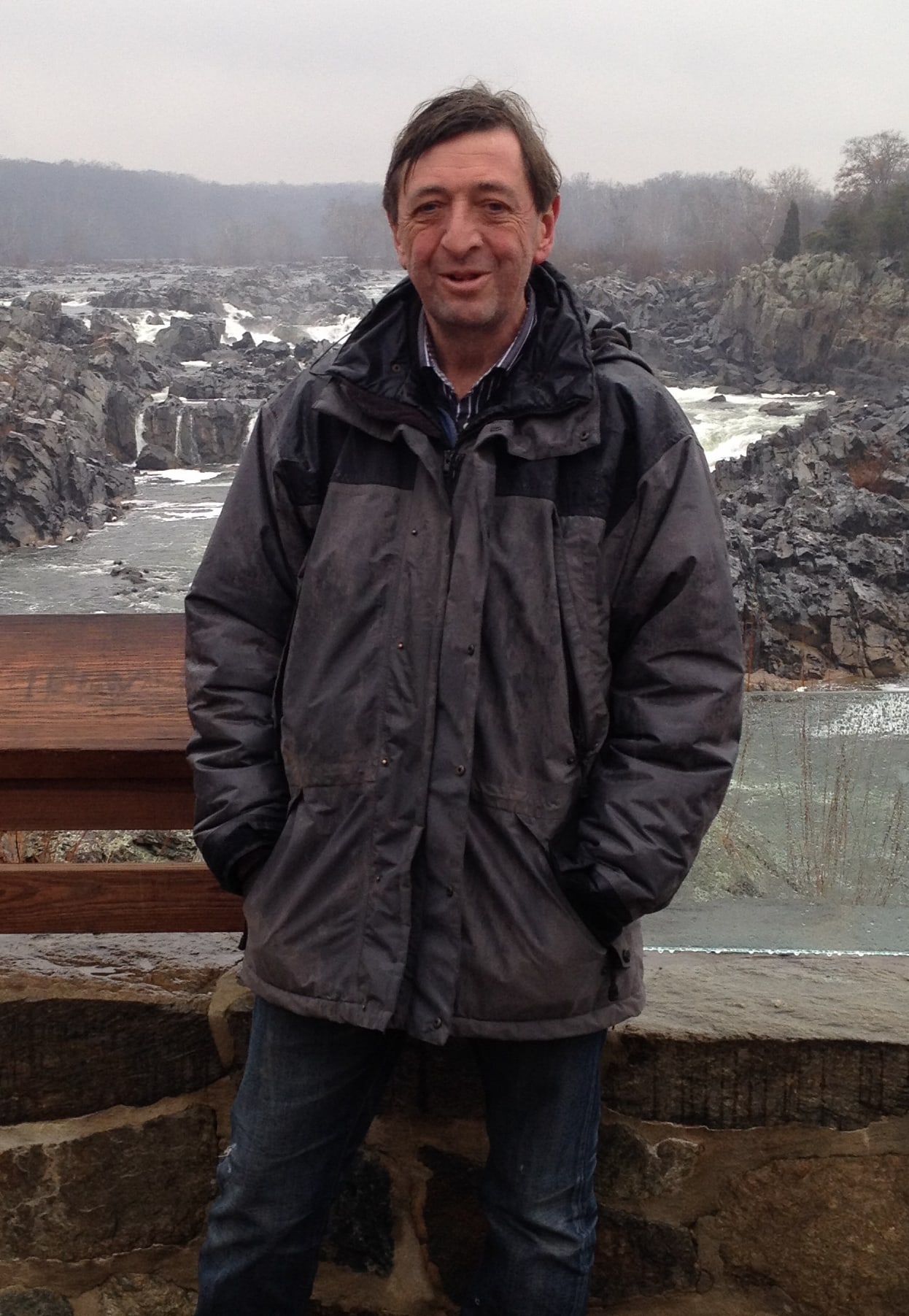 Mark McDonald standing at Great Falls