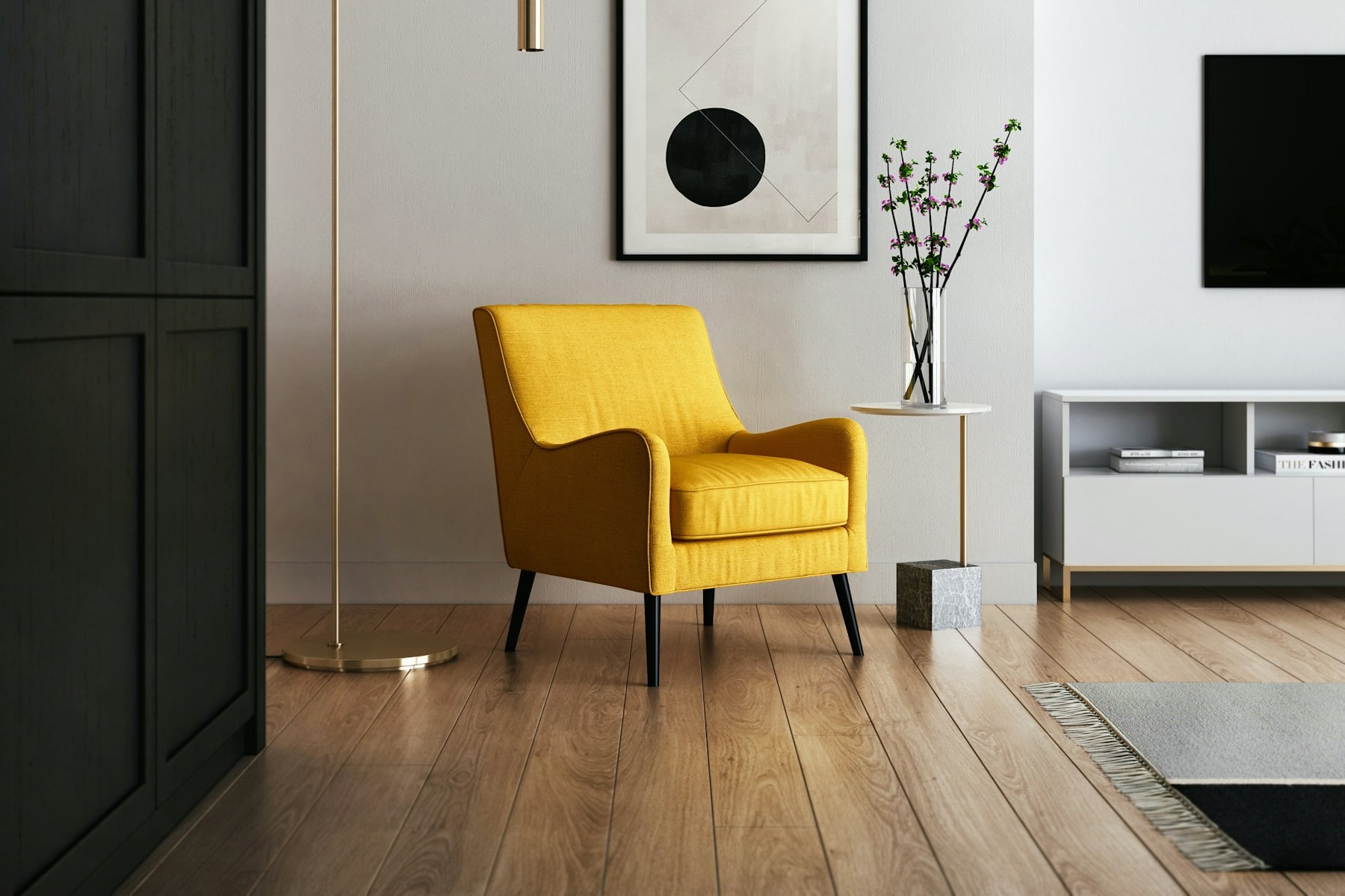 A comfortable chair in a calm, private room