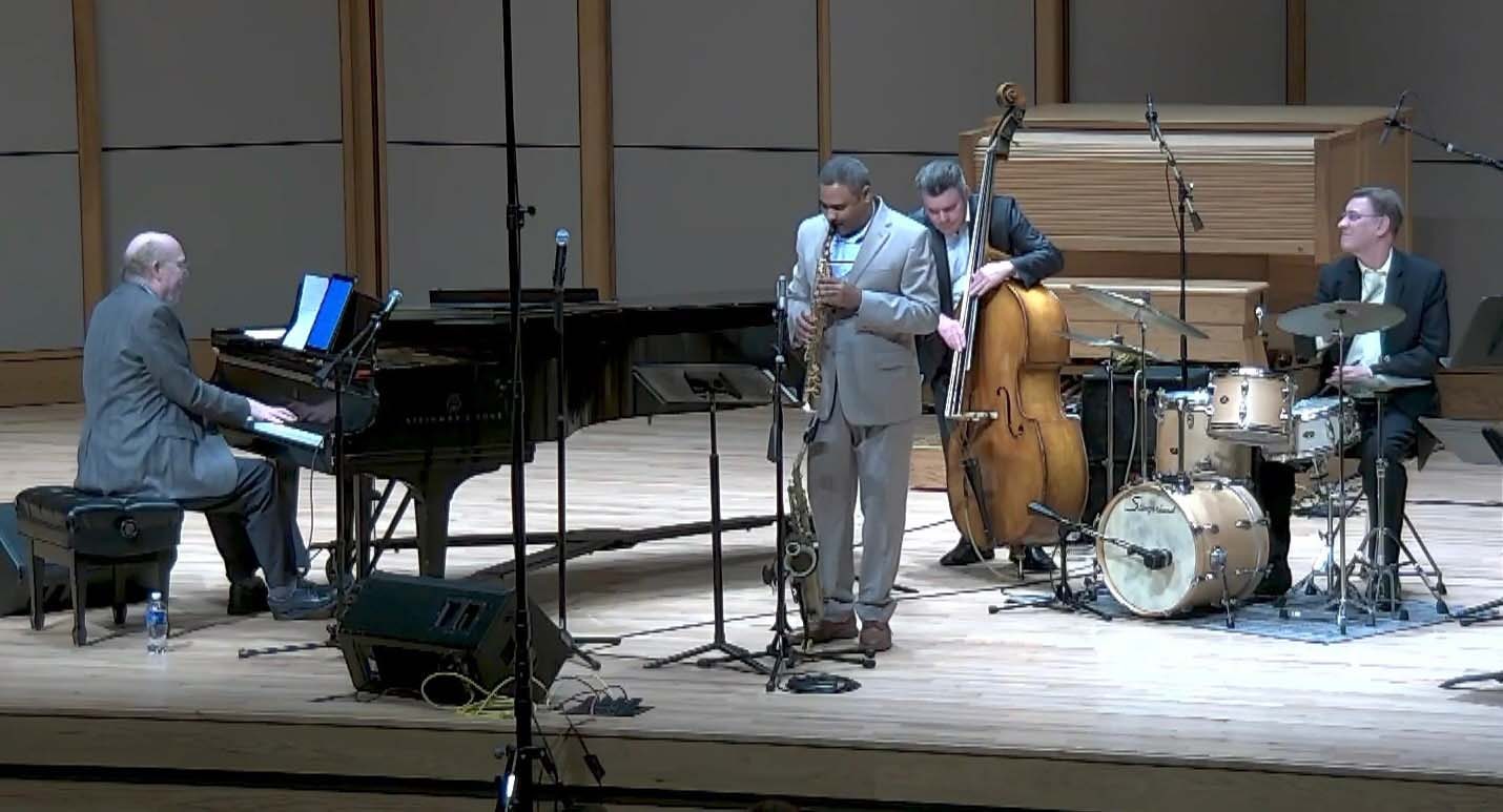 Michael Jefry Stevens Quartet in performance