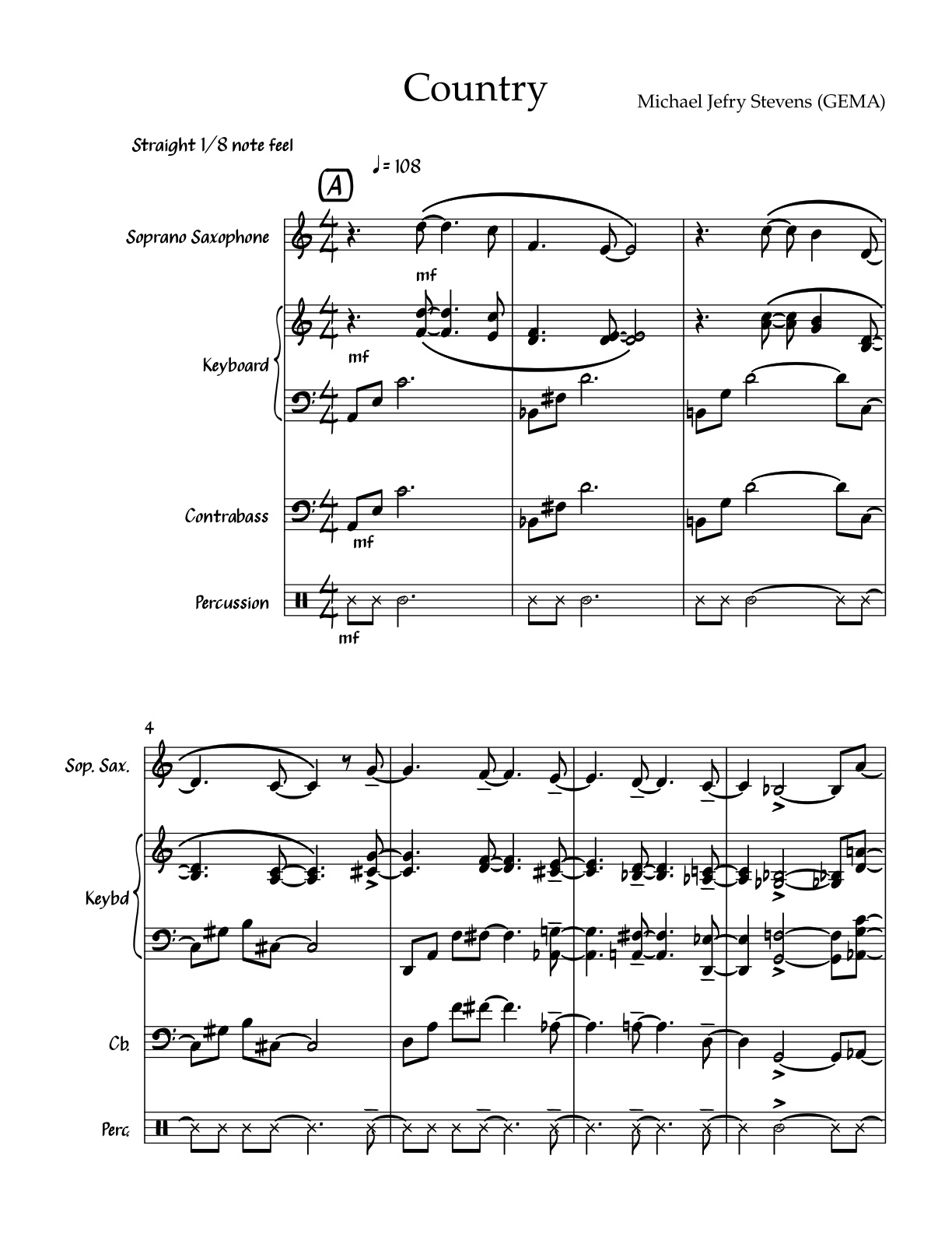 First page sample for Country
