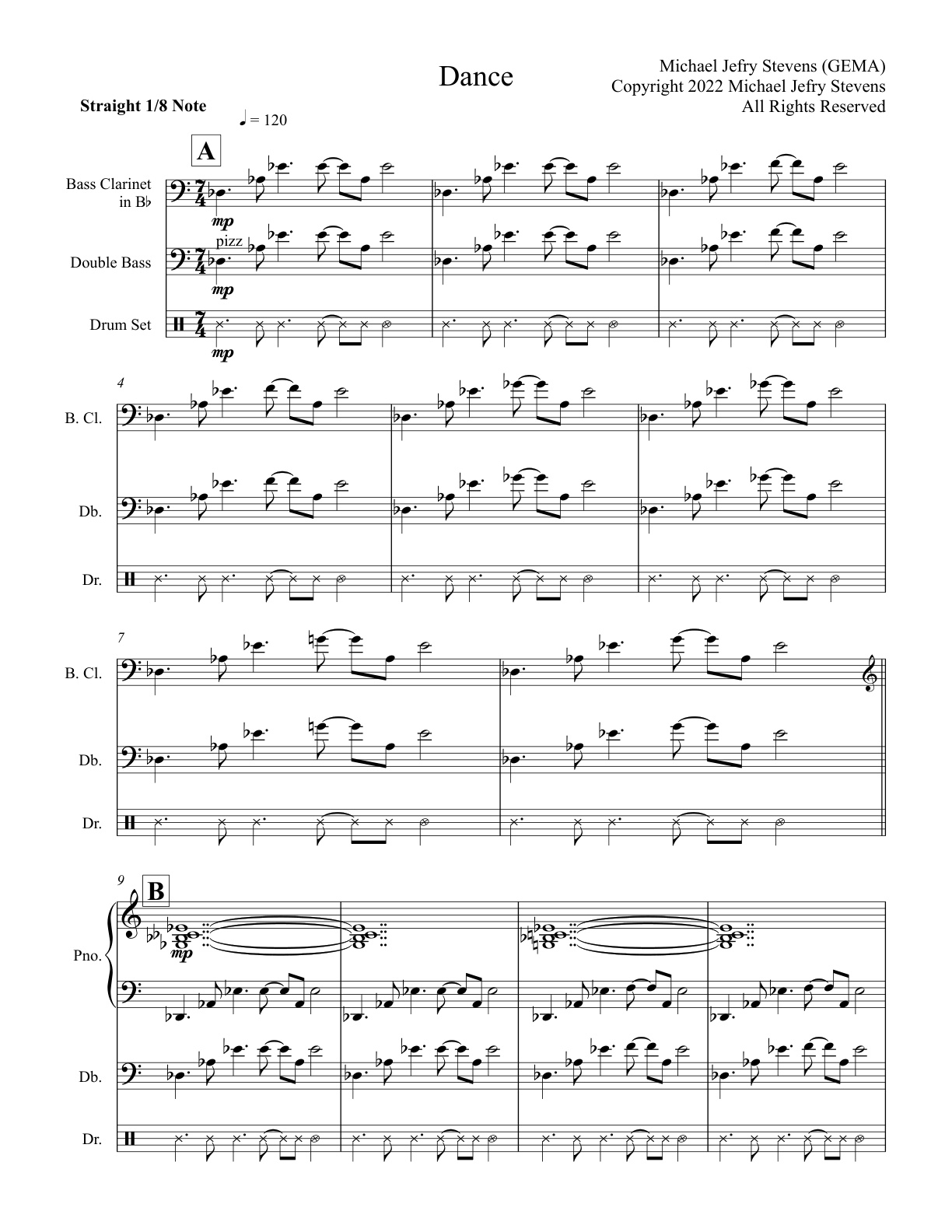 First page sample for Dance