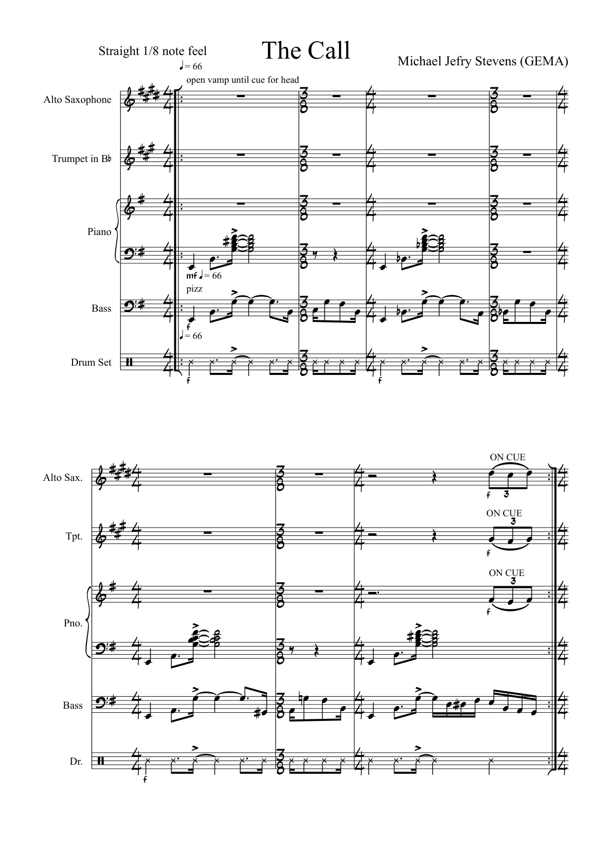 First page sample for The Call