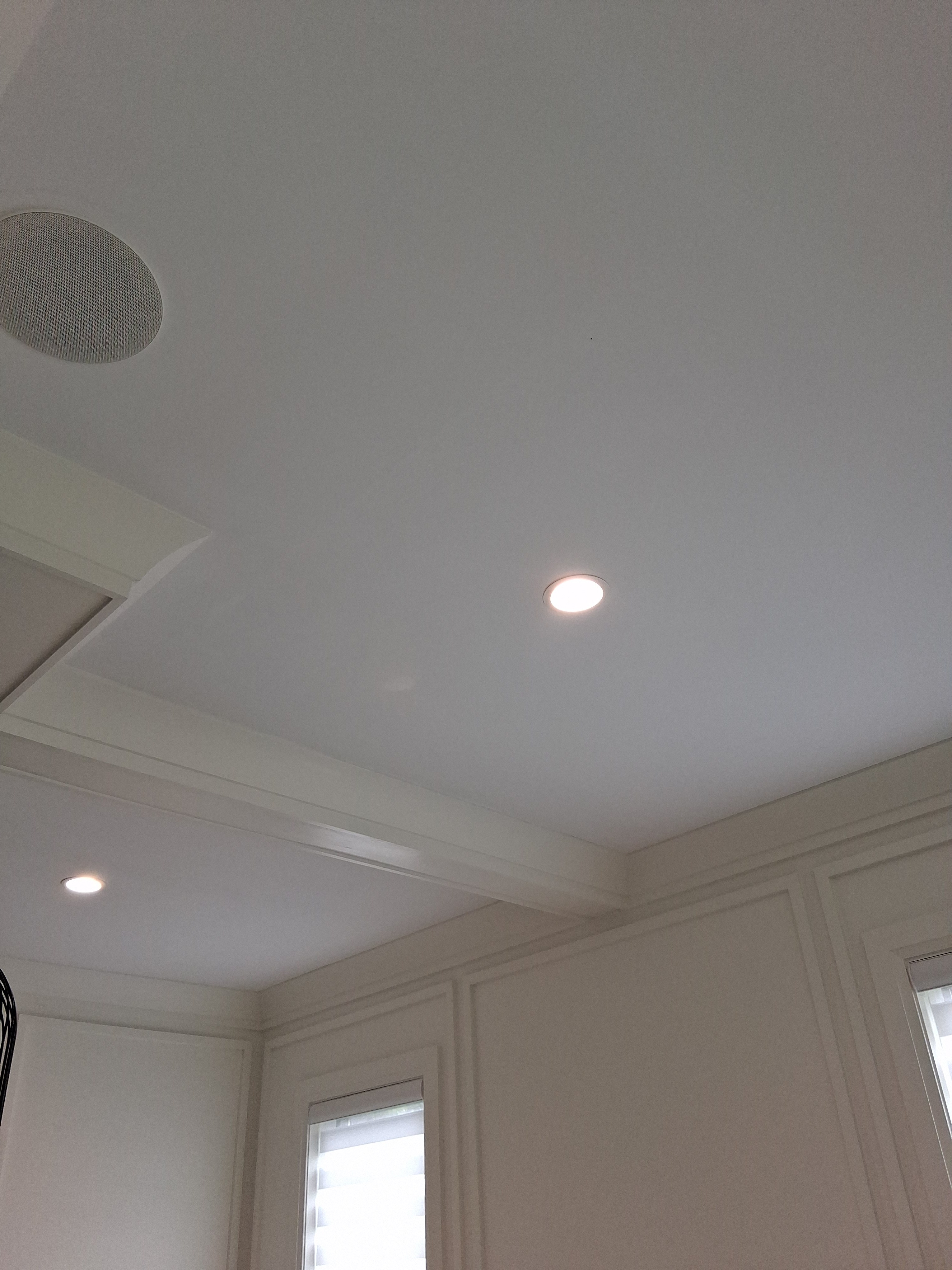 Refinished stairway and wall paneling