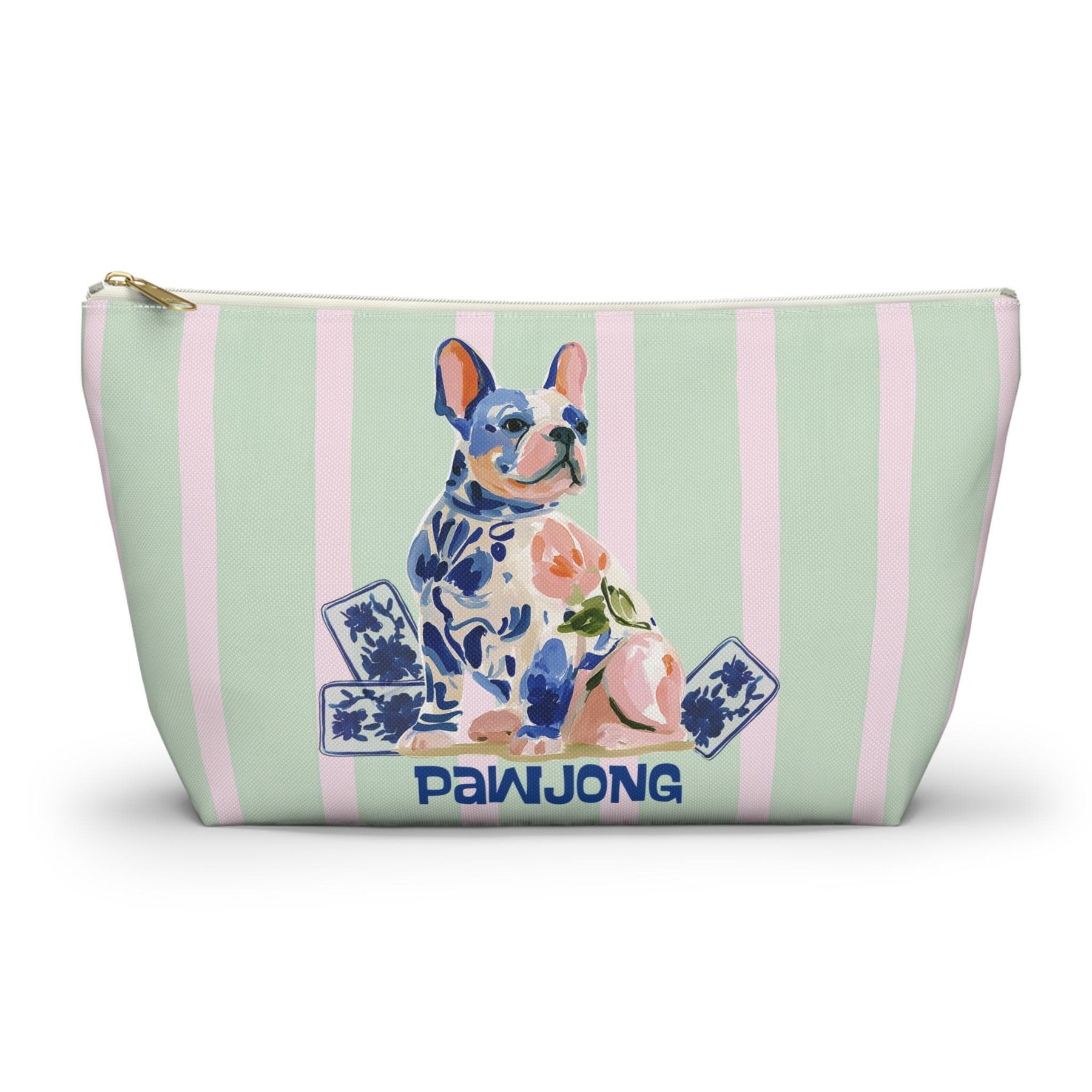 Mahjong French Bulldog "Pawjong" Tile Bag