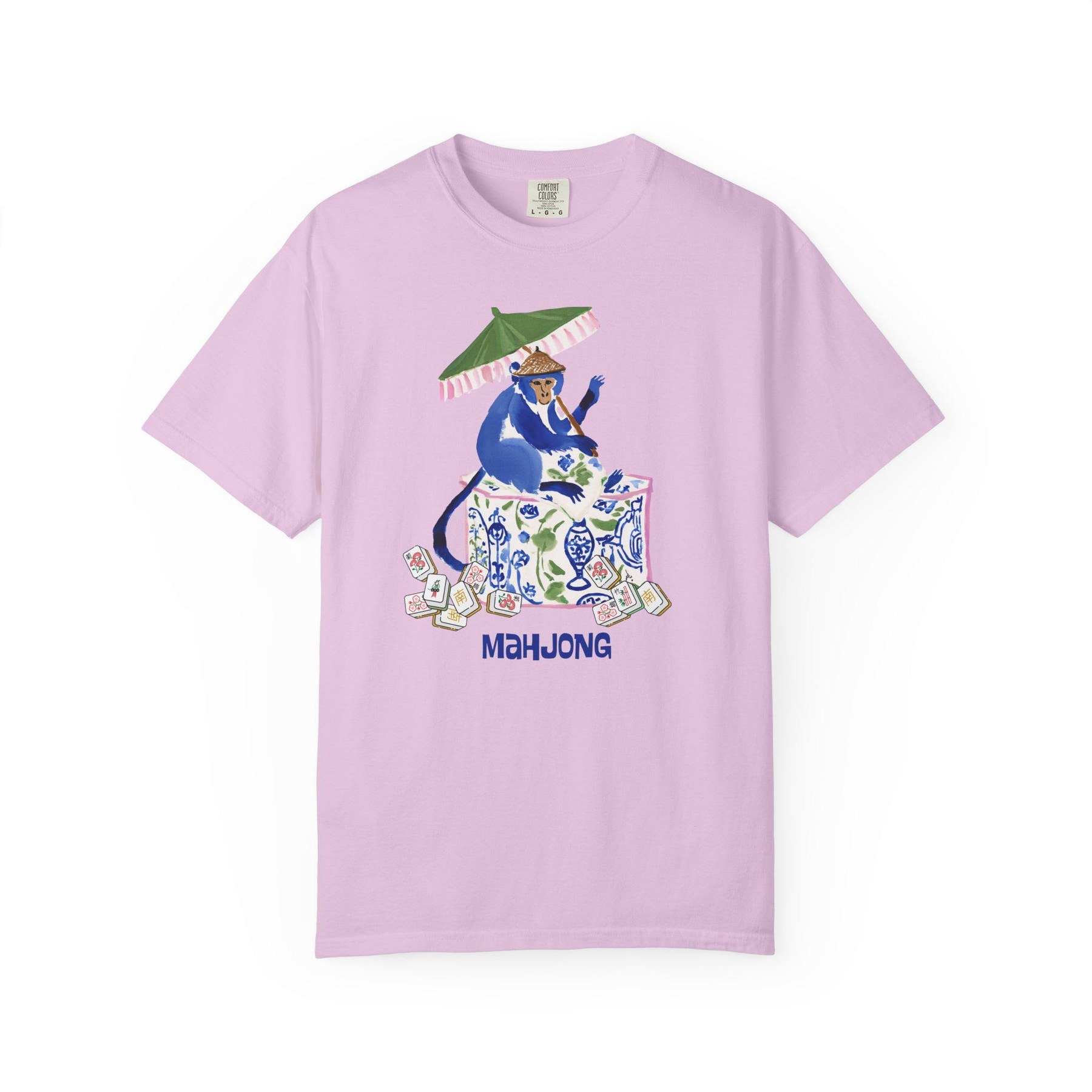 Mahjong Chinoiserie Monkey Comfort Colorsโข T-Shirt, view 6