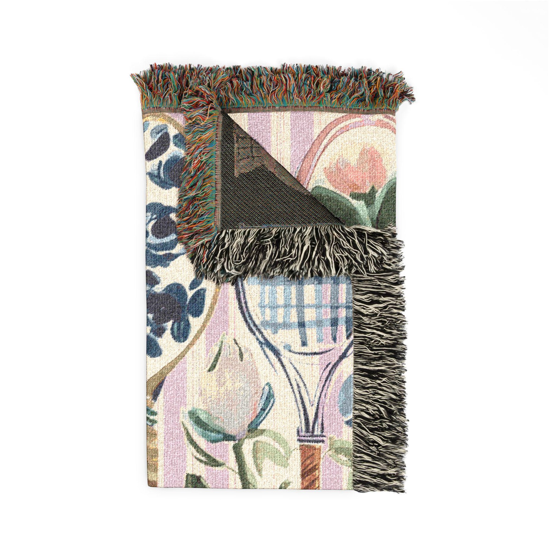 Chinoiserie Tennis Woven Throw Blanket, view 5