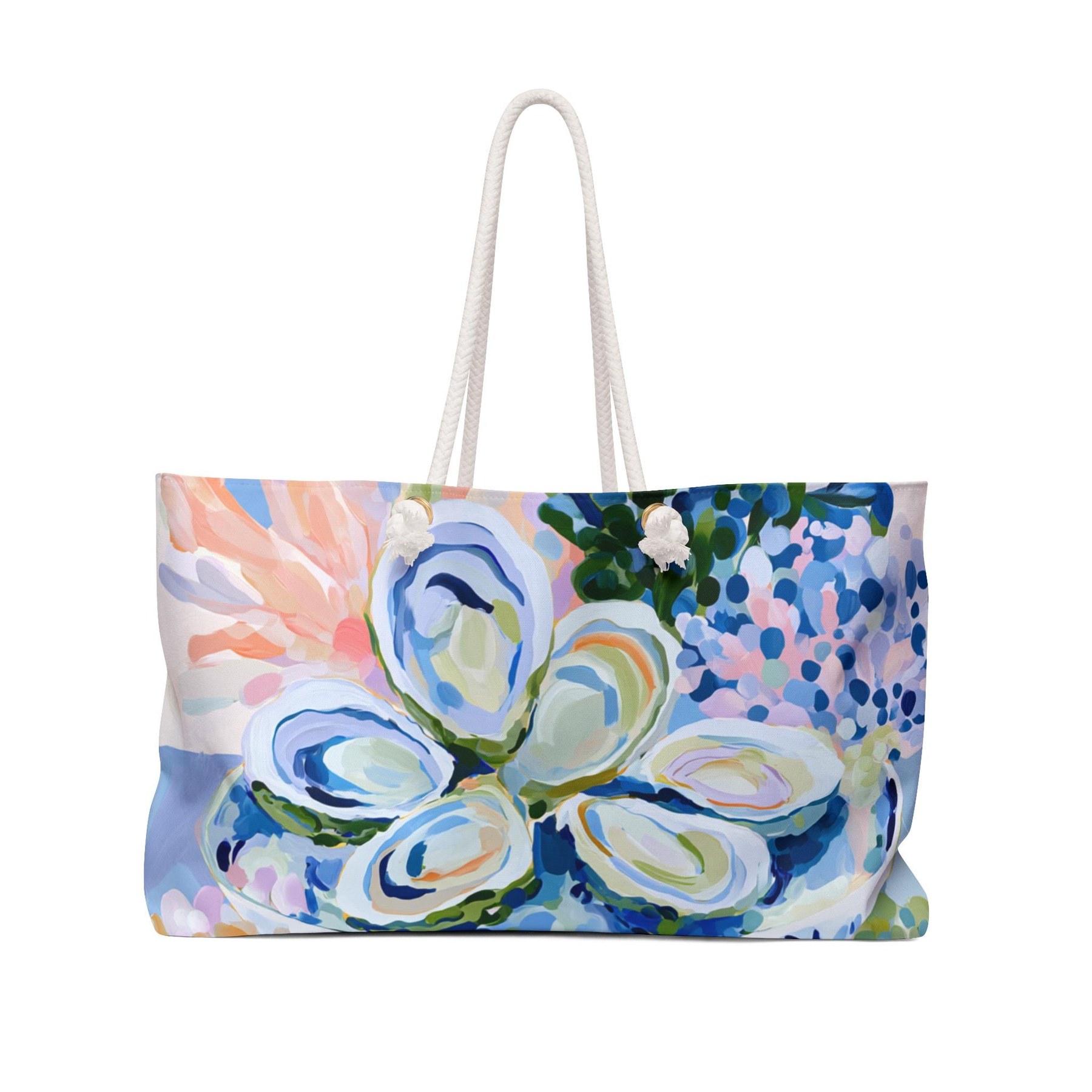 Mahjong Oyster Weekender Bag, view 4