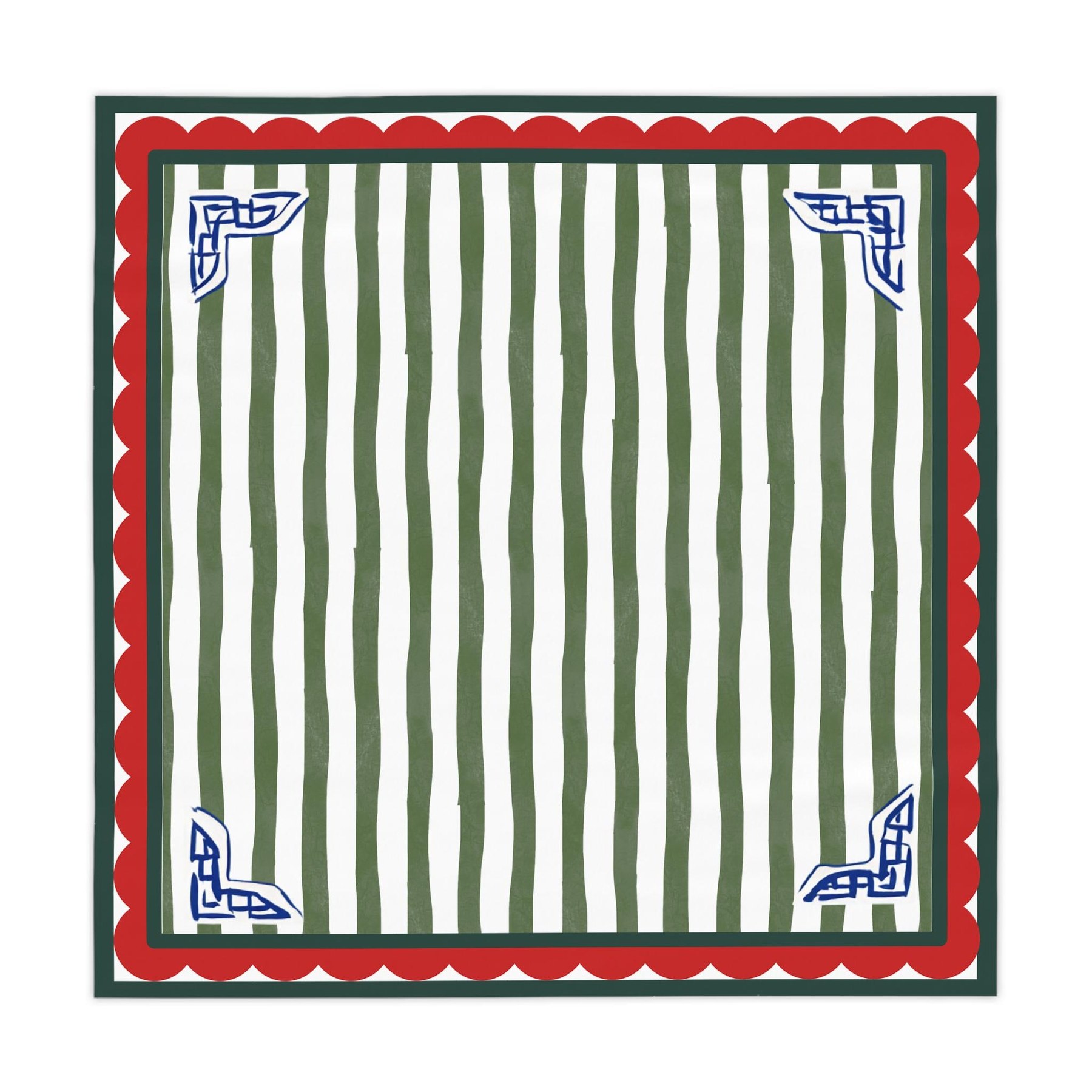 Mahjong Christmas Tablecloth