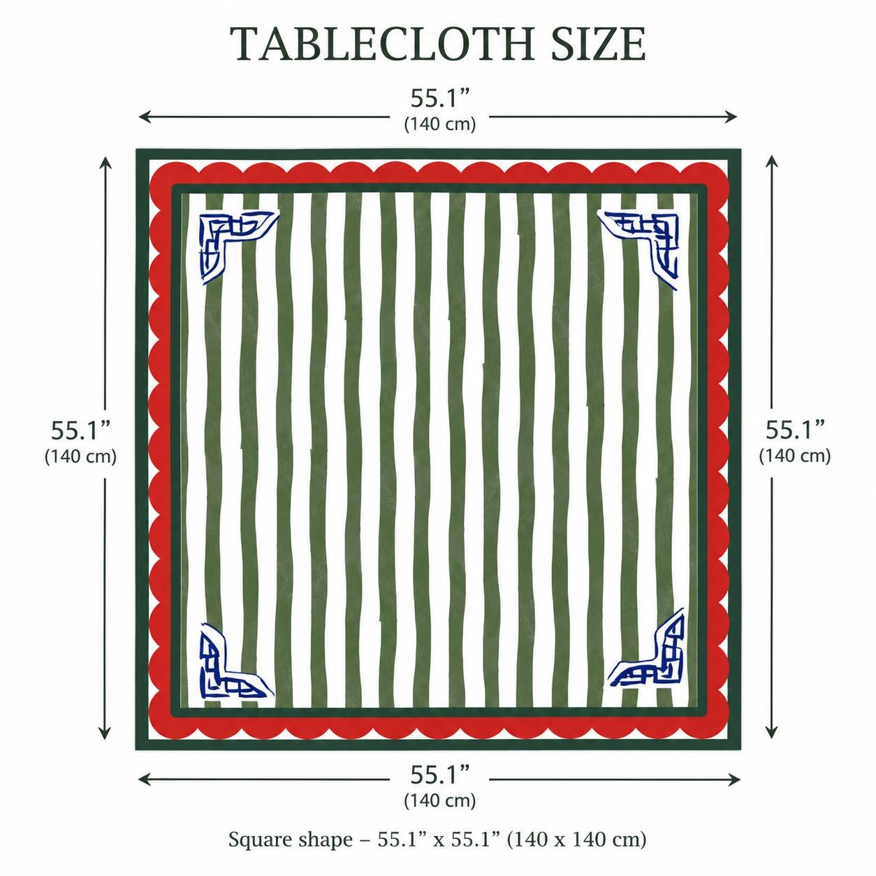 Mahjong Christmas Tablecloth, view 6