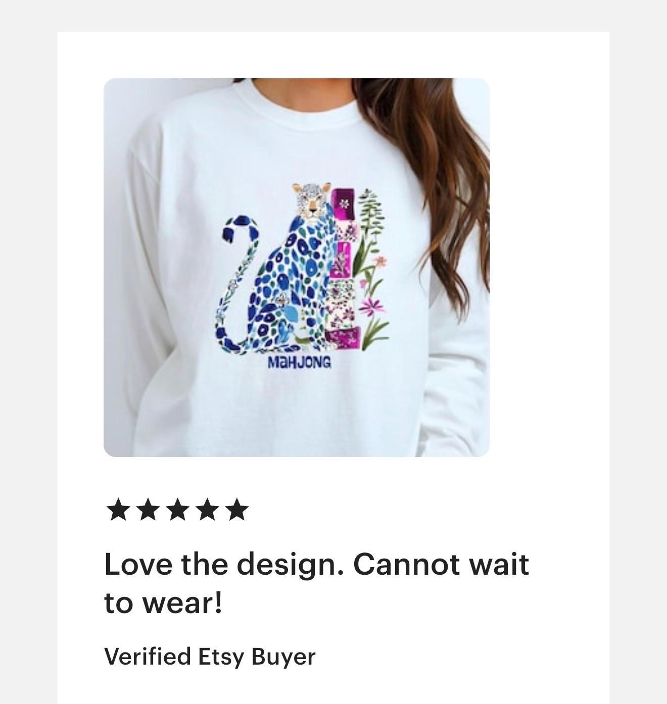Mahjong Cheetah Comfort Colors™ Long Sleeve T-Shirt, view 5