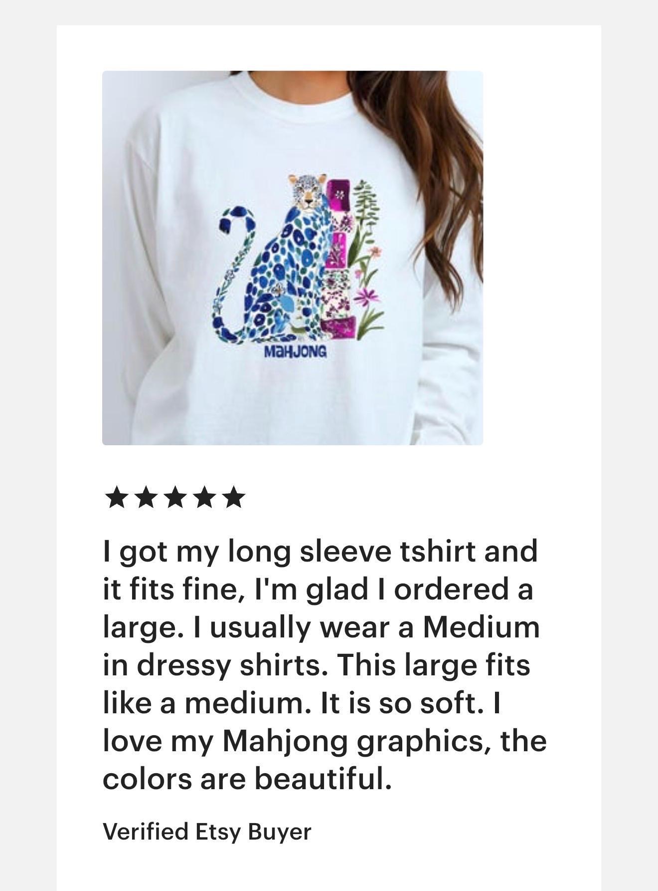 Mahjong Cheetah Comfort Colors™ Long Sleeve T-Shirt, view 6
