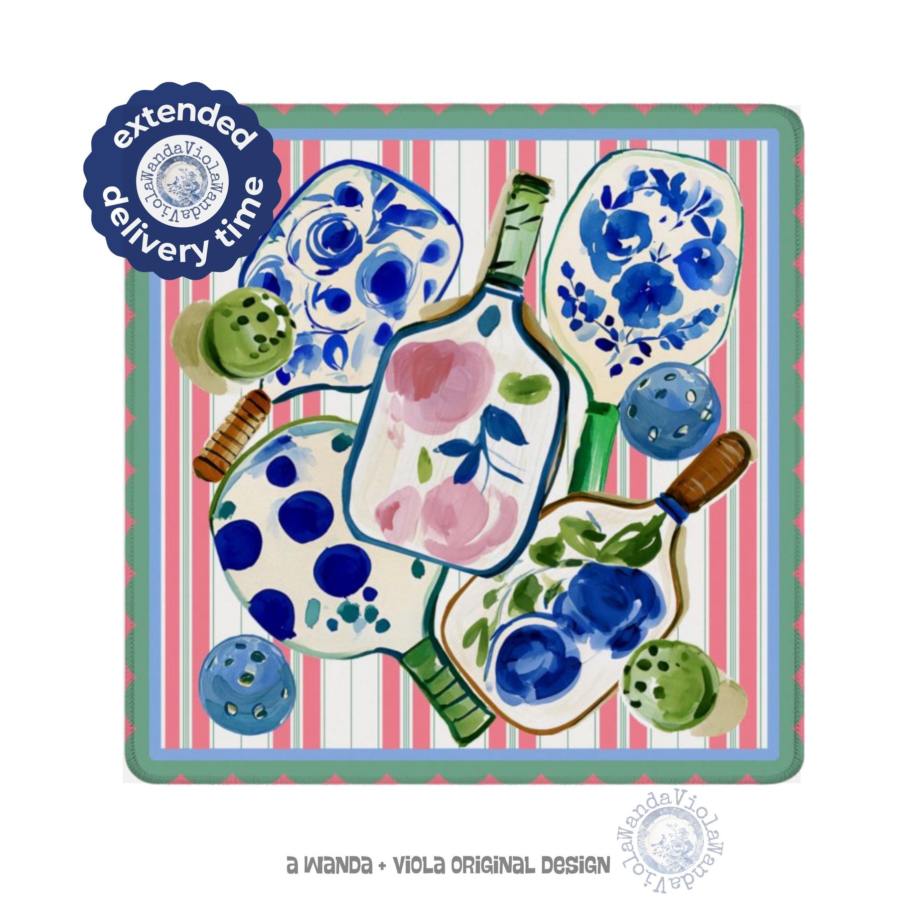Mahjong Pickleball Game Mat