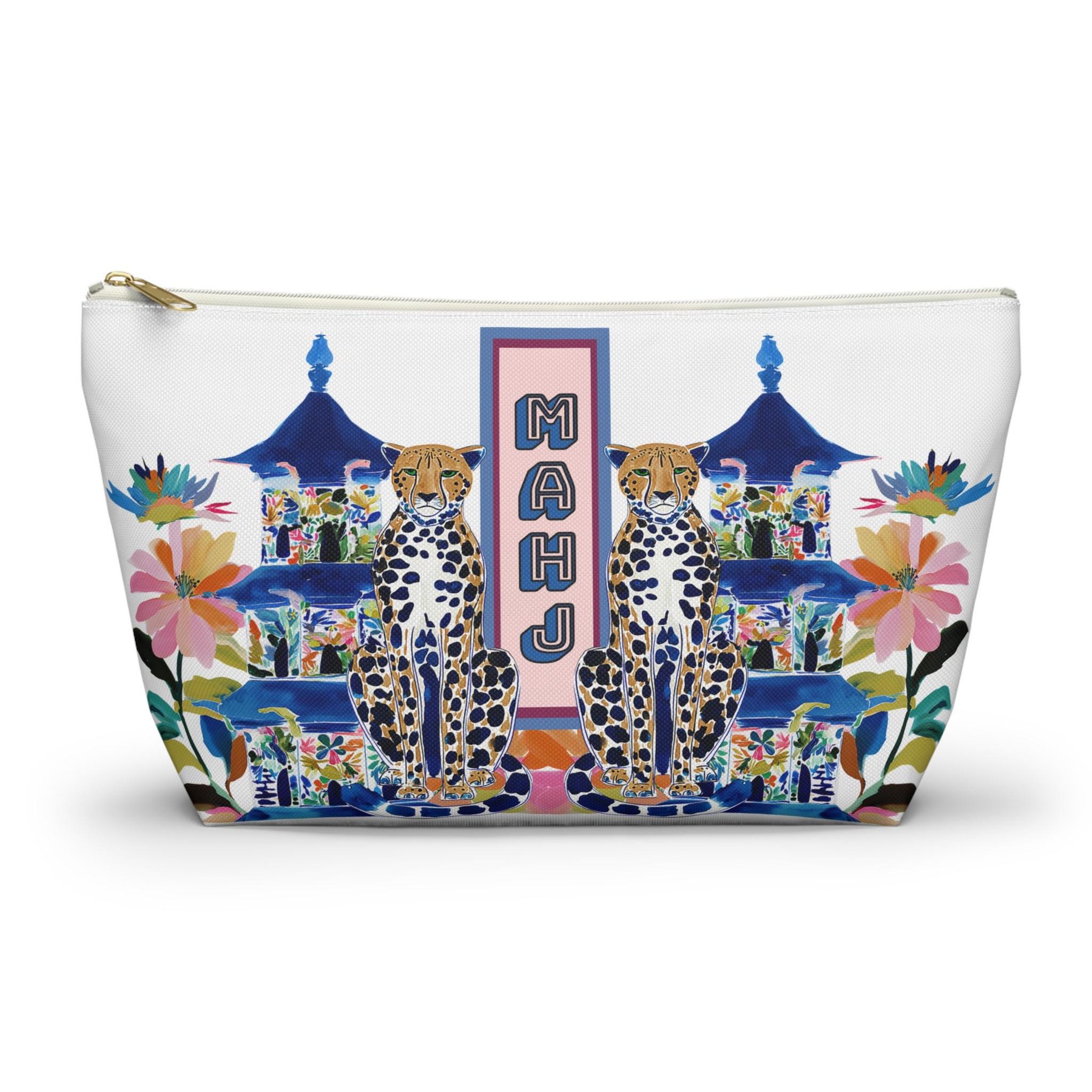 Mahjong Chinoiserie Cheetah w/ Pagoda Tile Bag, view 2