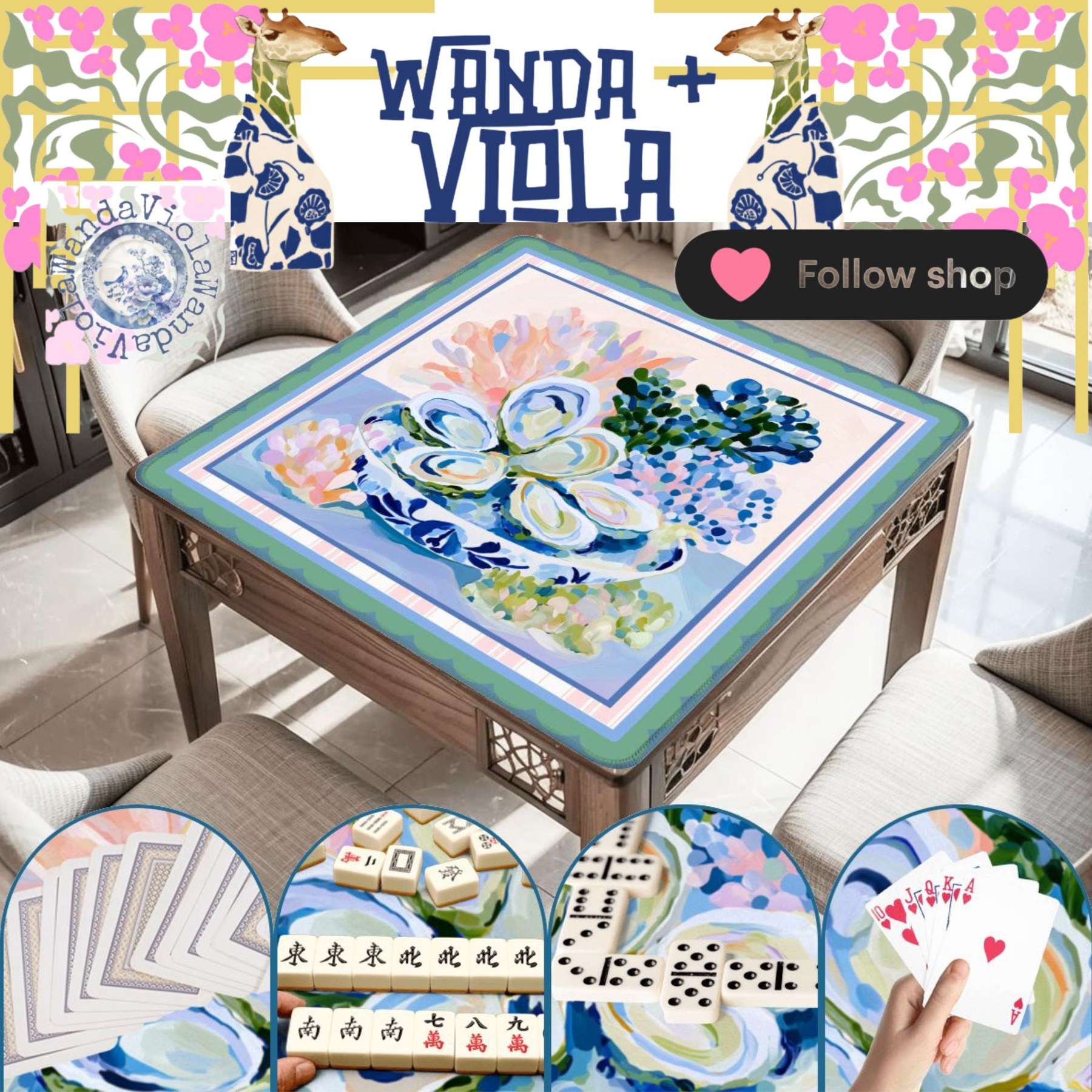 Mahjong Oysters Game Mat, view 3