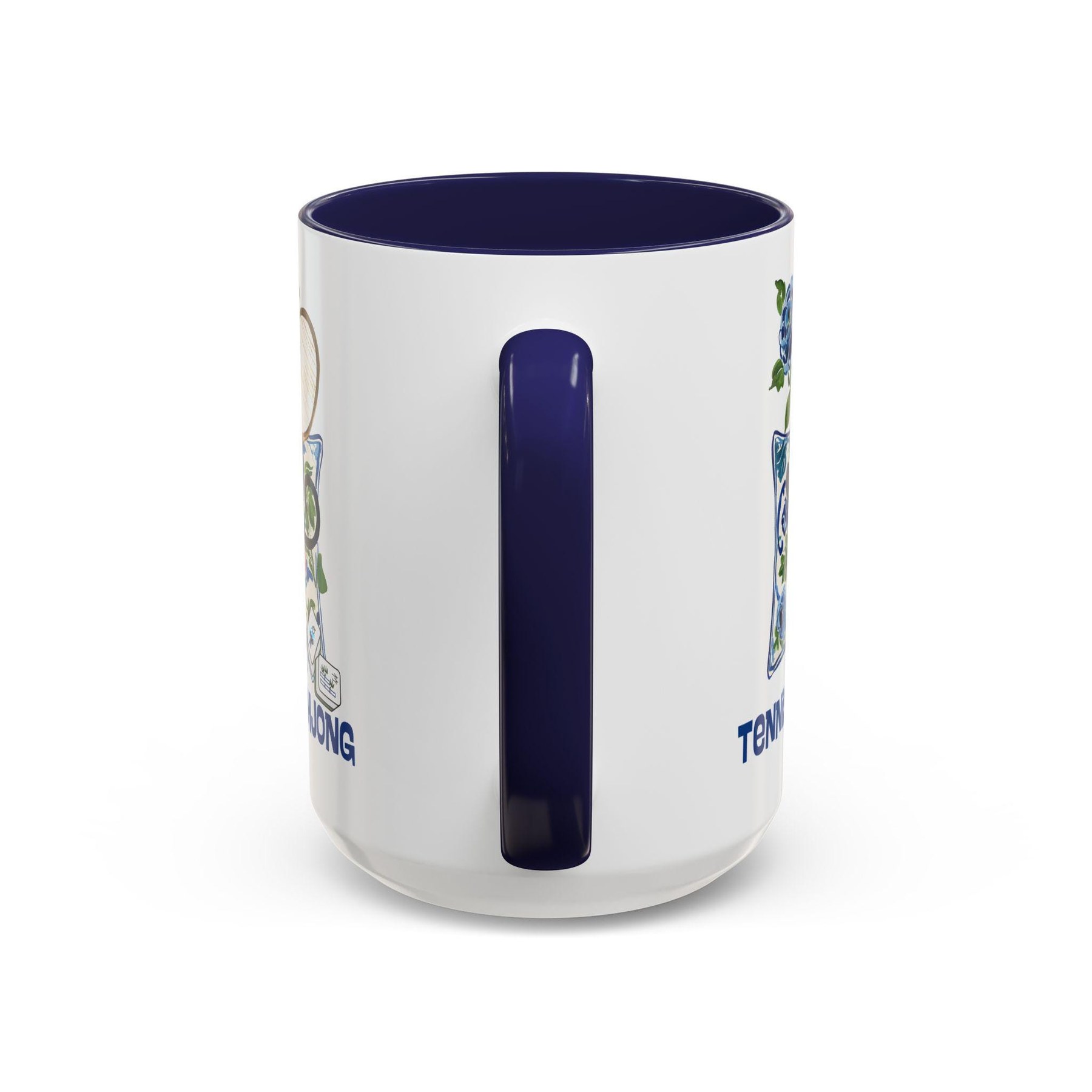 Mahjong Monkey "Tennis Then Mahjong" 15oz Mug, view 3