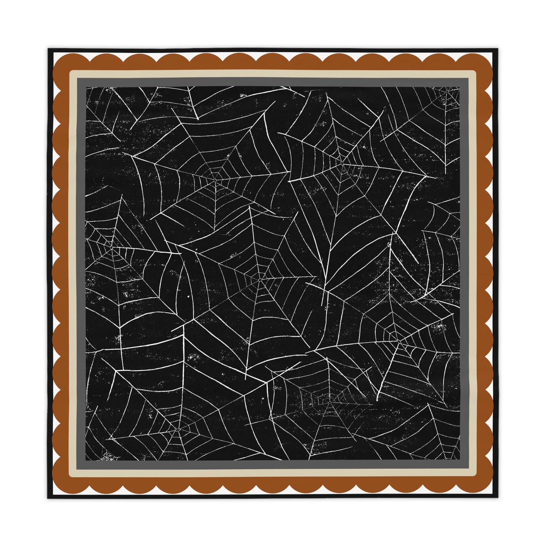 Mahjong Halloween Spiderwebs Tablecloth, view 2