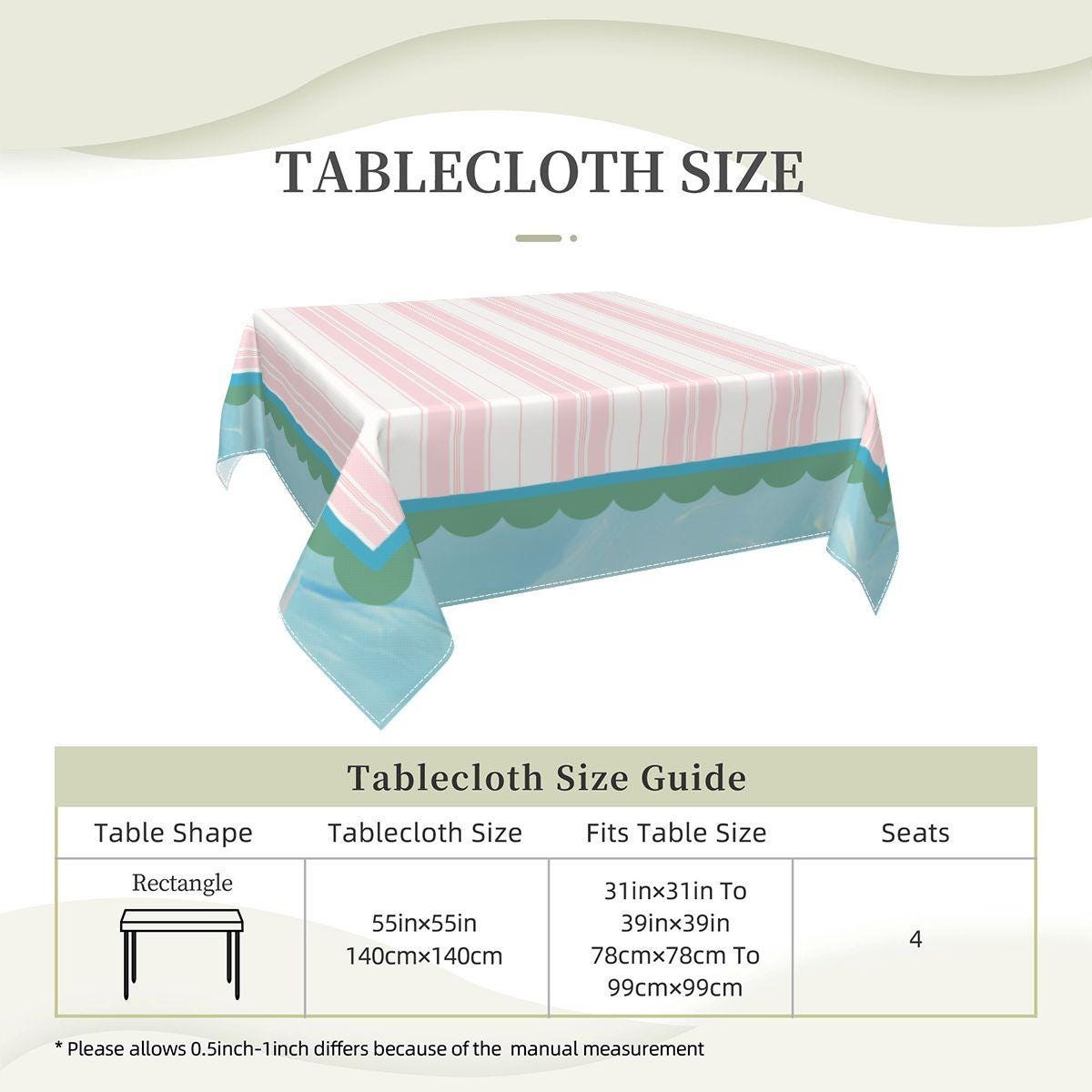 Mahjong Pink Stripe w/ Water Tablecloth, view 5