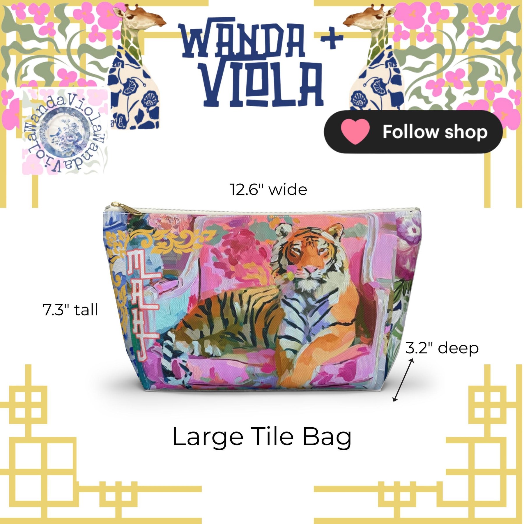 Mahjong Tiger Tile Bag, view 8