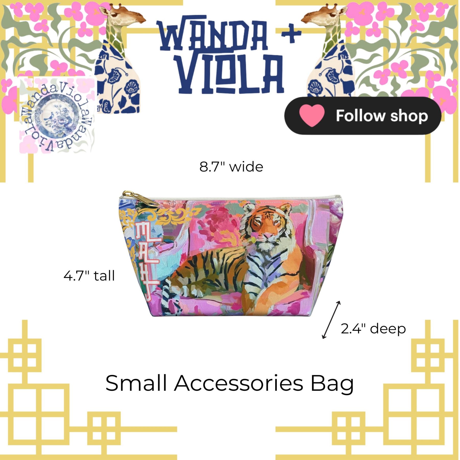 Mahjong Tiger Tile Bag, view 9