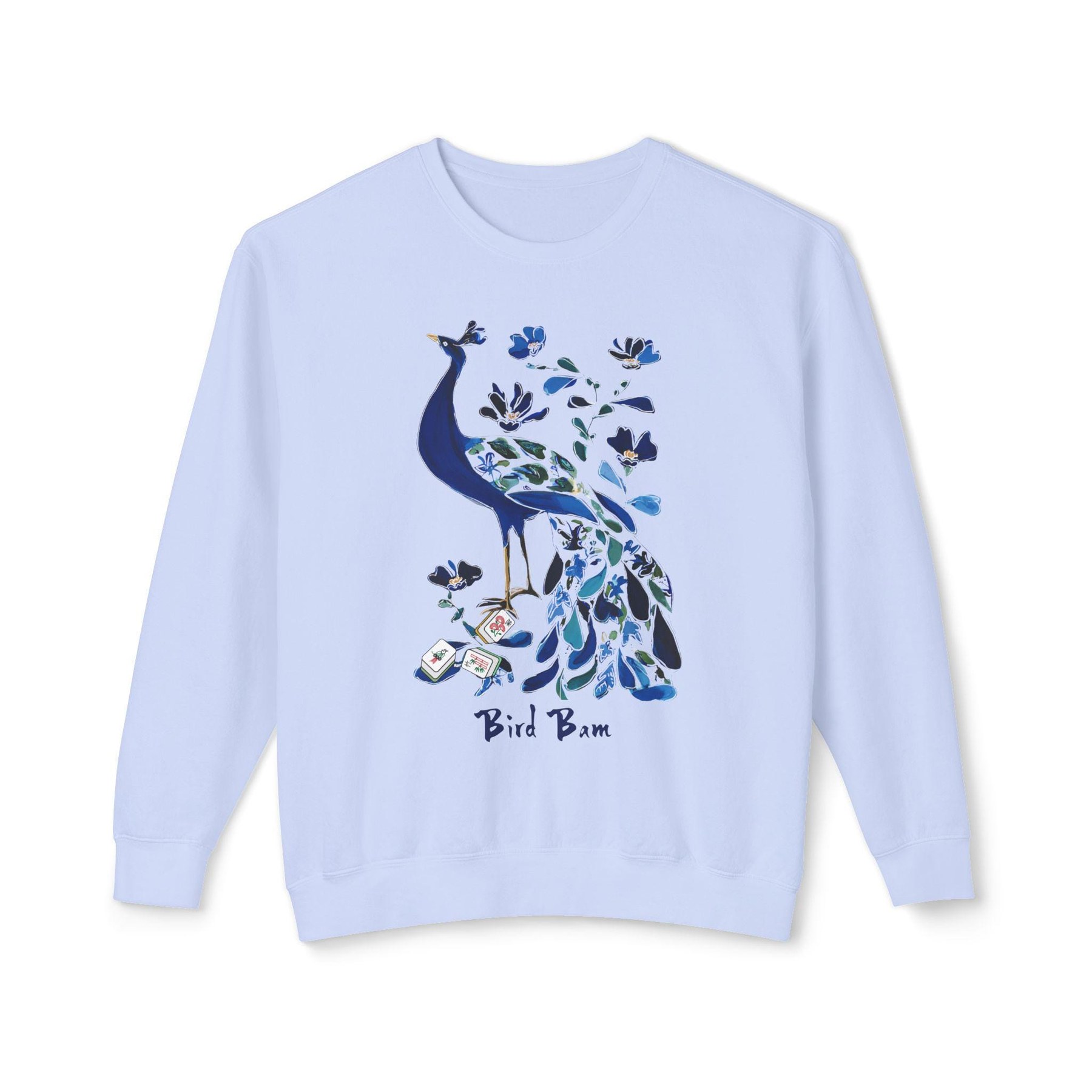 Mahjong Bird Bam Peacock Comfort Colorsโข Sweatshirt, view 6
