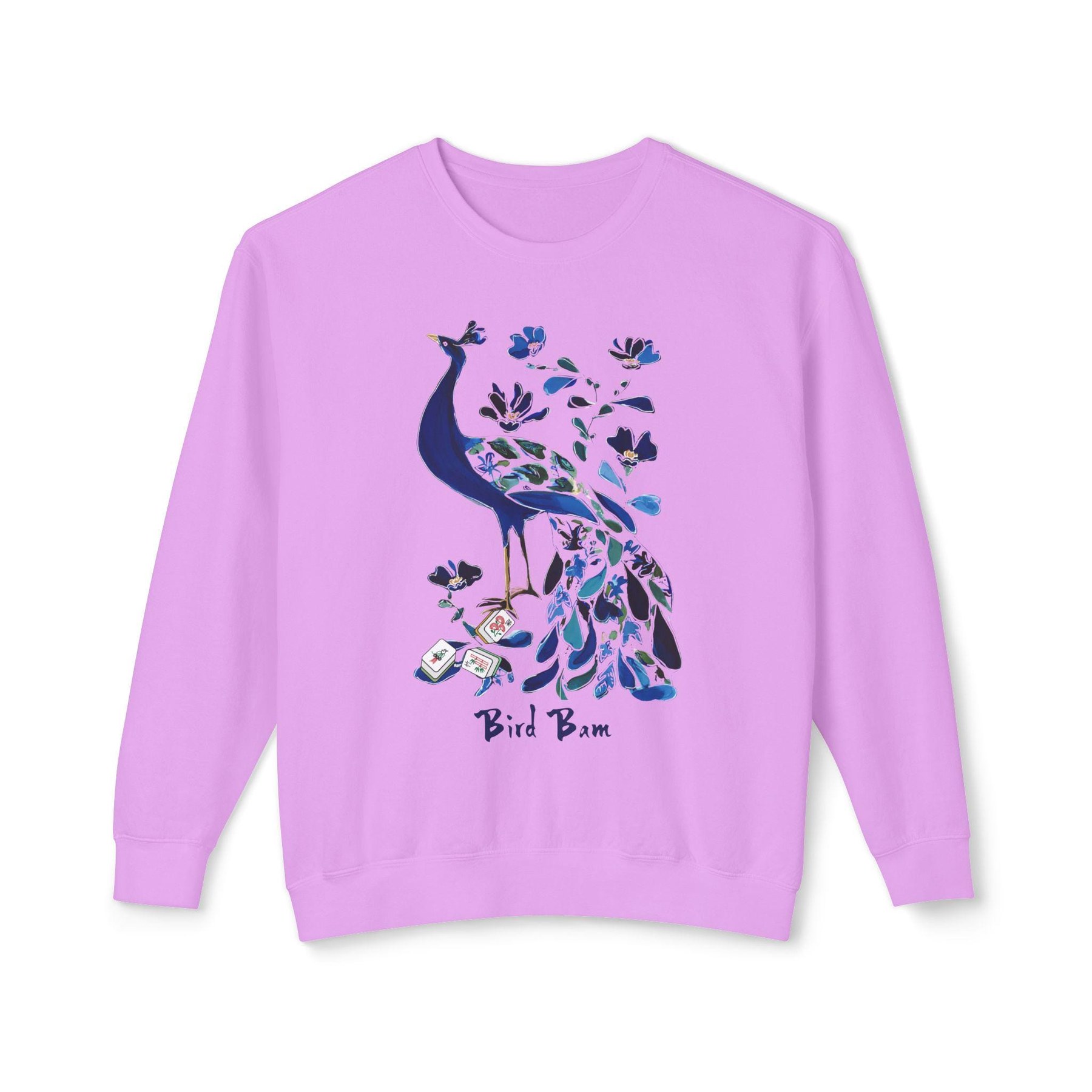 Mahjong Bird Bam Peacock Comfort Colorsโข Sweatshirt, view 8