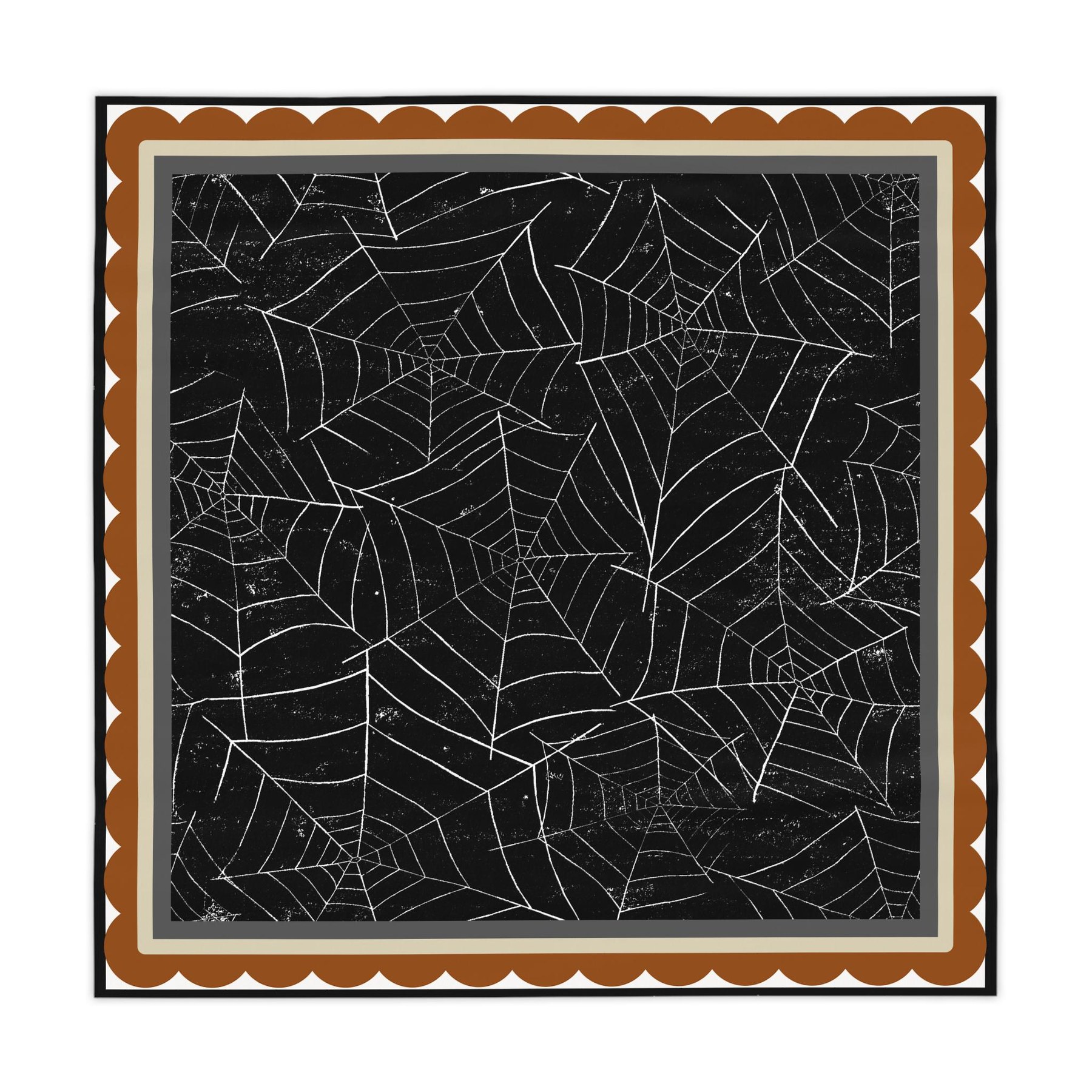 Mahjong Halloween Spiderwebs Tablecloth