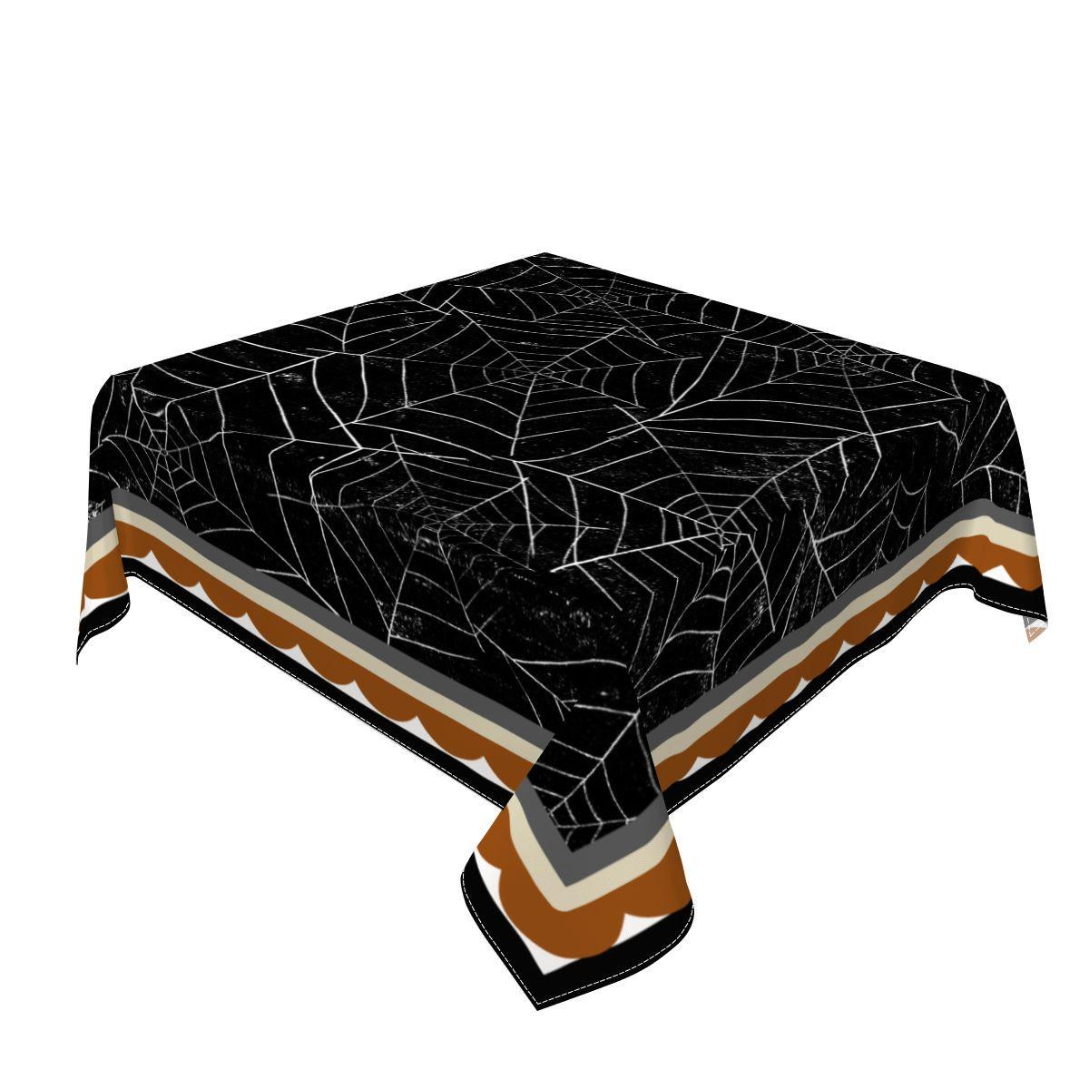 Mahjong Halloween Spiderwebs Tablecloth, view 4