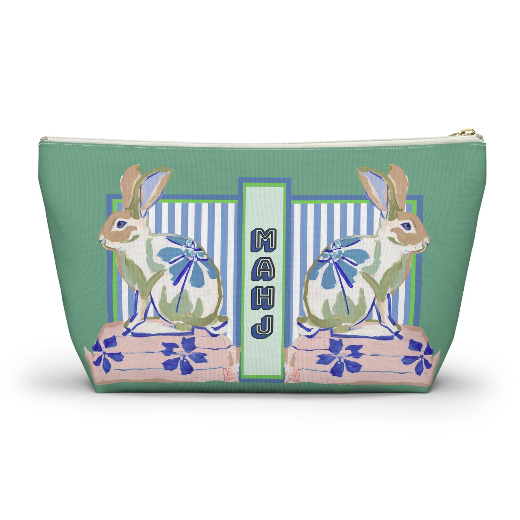 Mahjong Chinoiserie Painted Rabbit Tile Bag, view 10