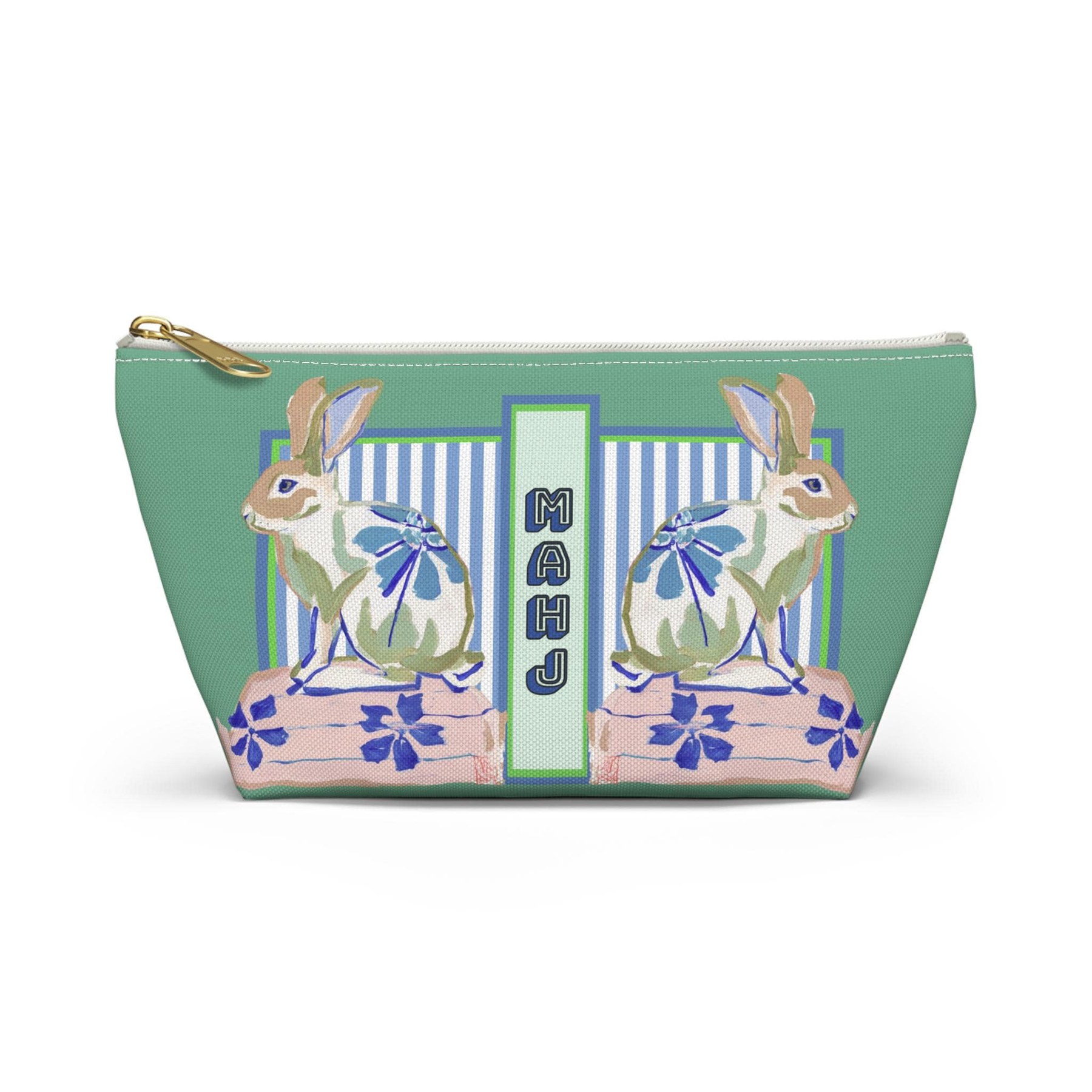 Mahjong Chinoiserie Painted Rabbit Tile Bag, view 12