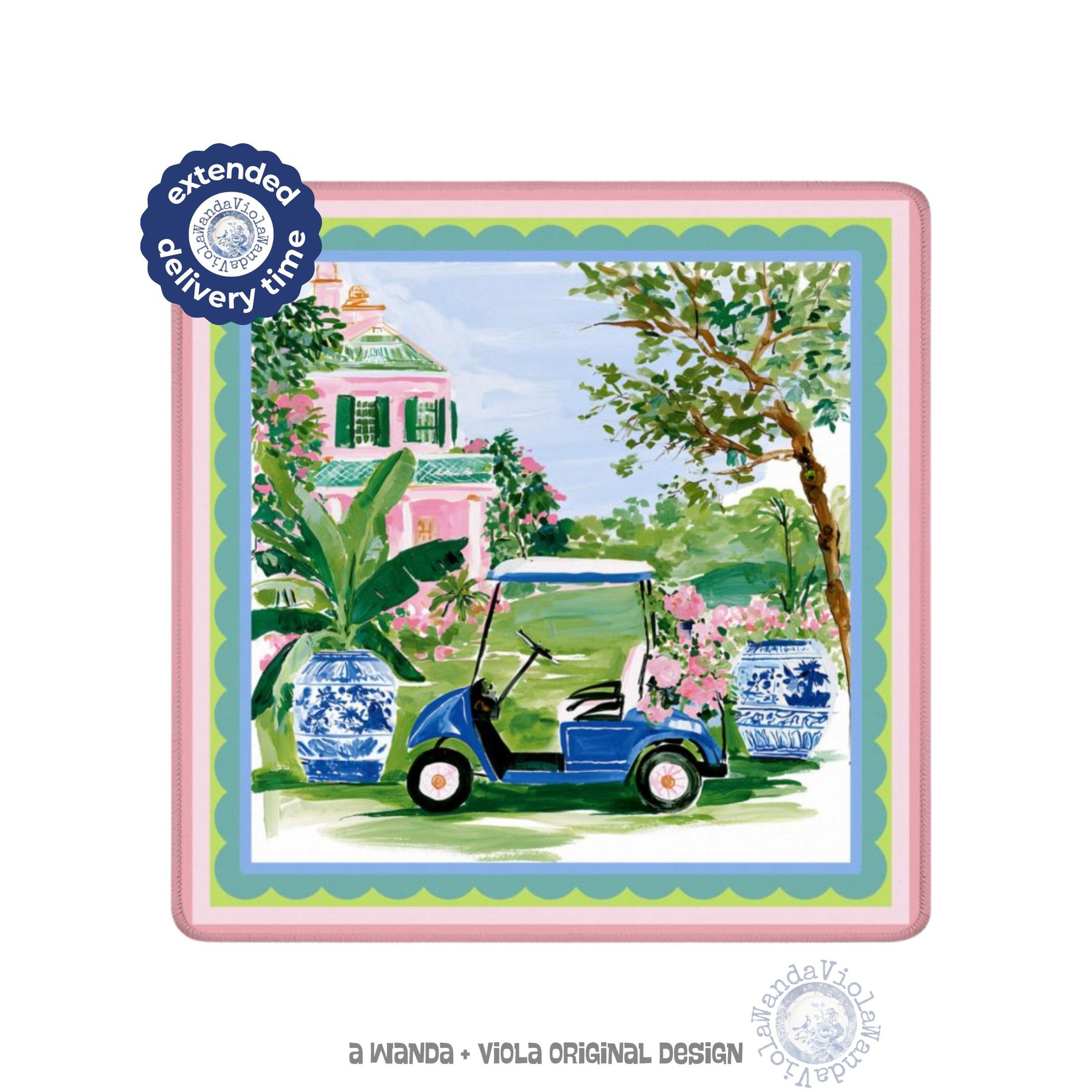 Mahjong Golf Cart Game Mat