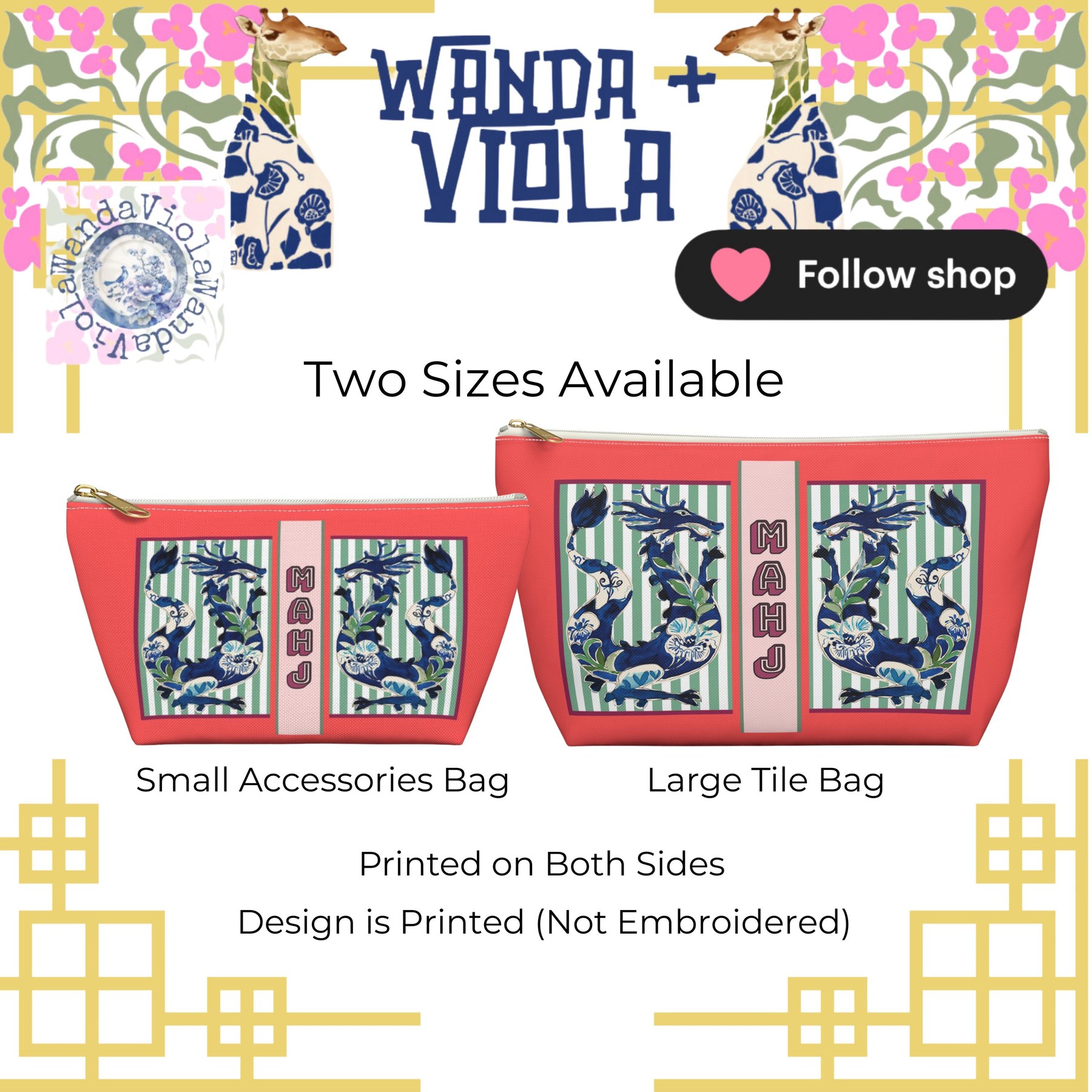 Mahjong Dragon Tile Bag, view 8