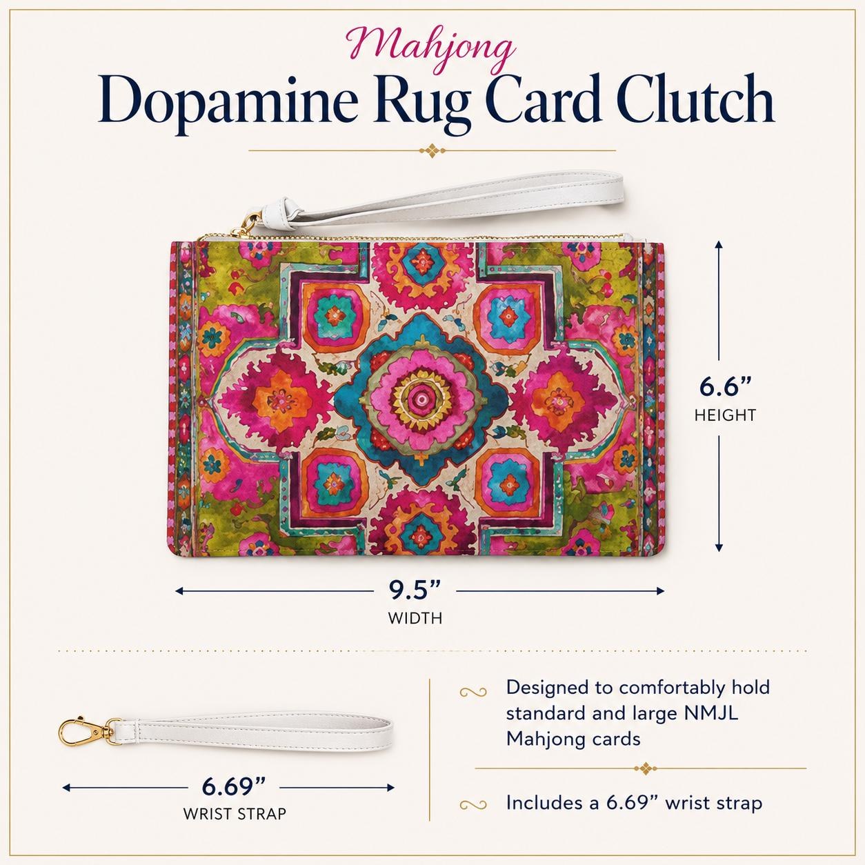Mahjong Dopamine Rug Card Clutch, view 5