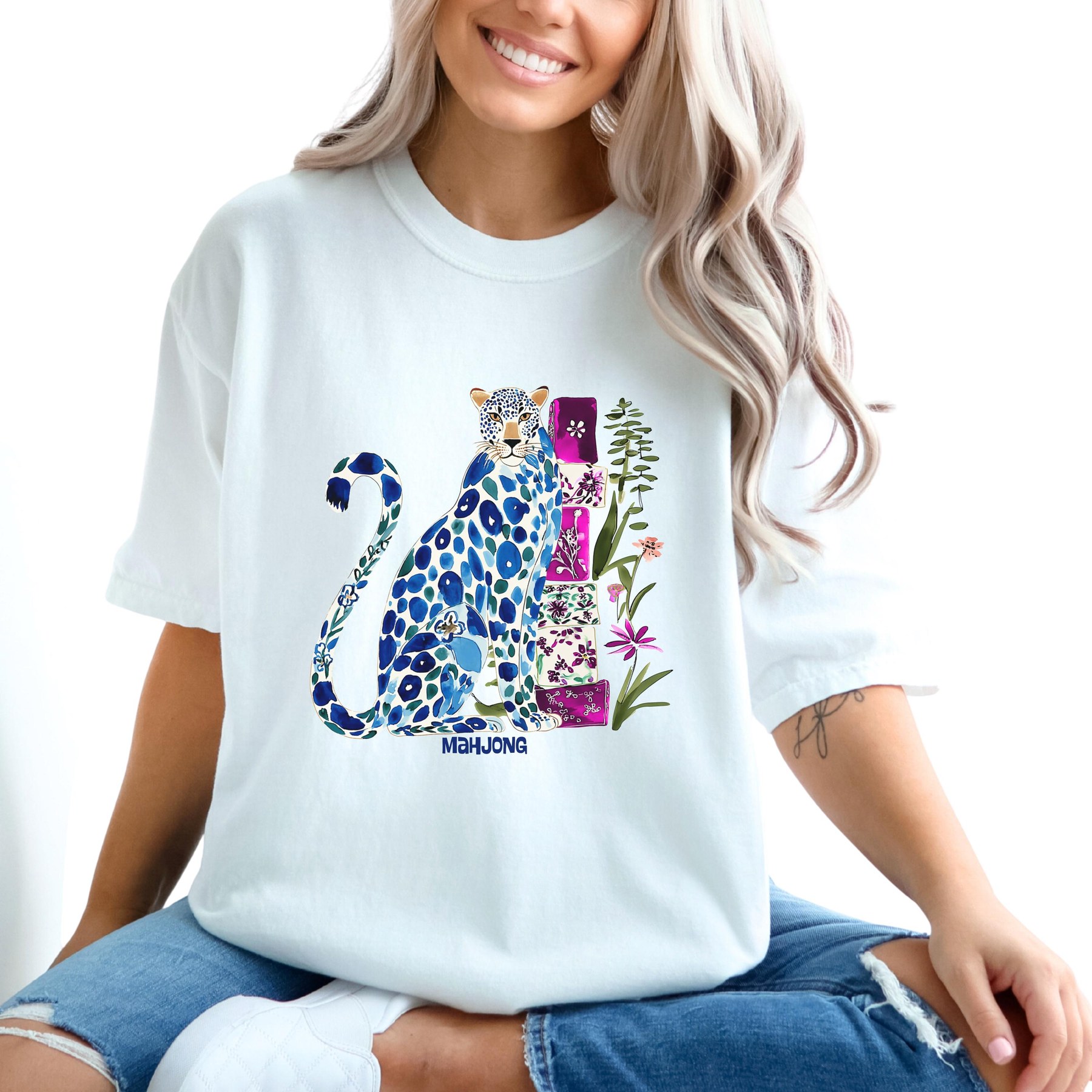 Mahjong Cheetah Comfort Colors™ Short Sleeve T-Shirt