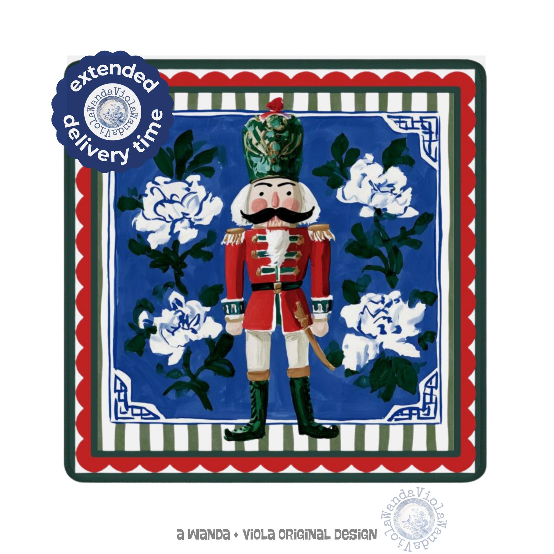 Mahjong Christmas Nutcracker Game Mat