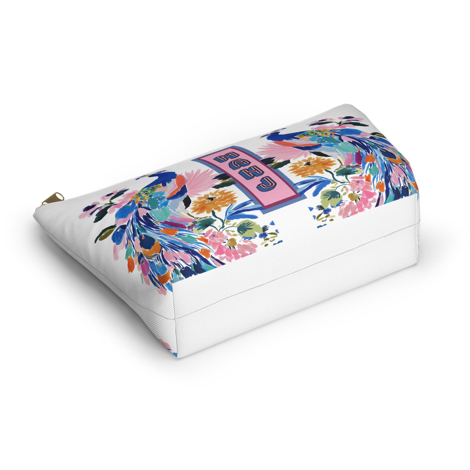 Mahjong Chinoiserie Floral Peacock Tile Bag, view 6
