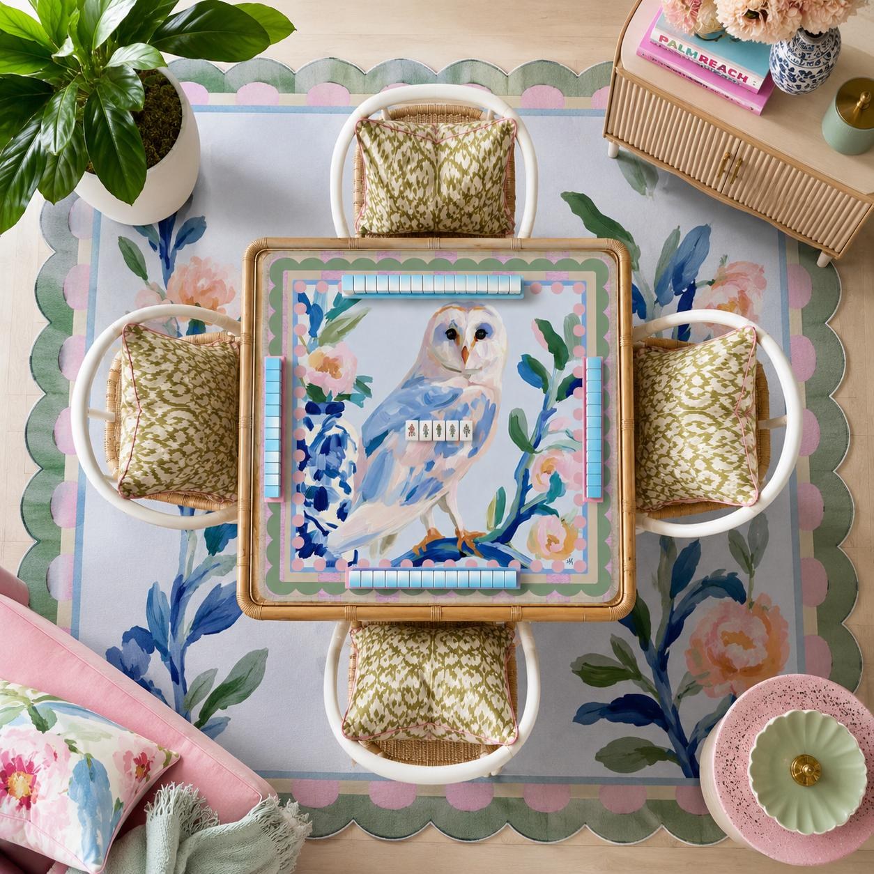 Mahjong Barn Owl Game Mat, view 2
