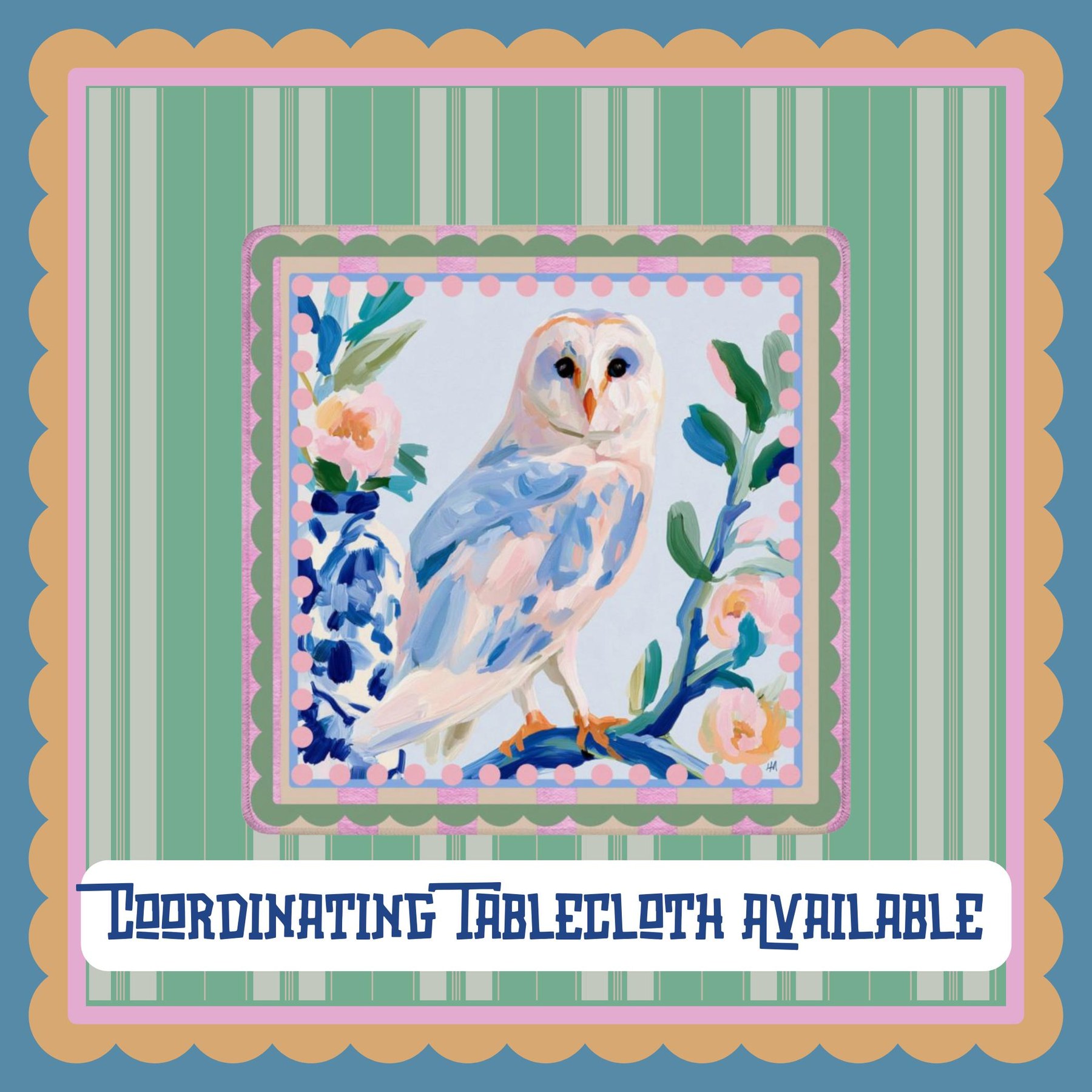 Mahjong Barn Owl Game Mat, view 8