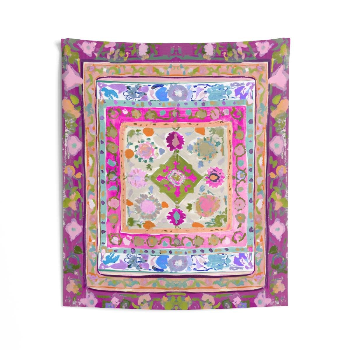 Boho Whimsical Rug Wall Tapestry