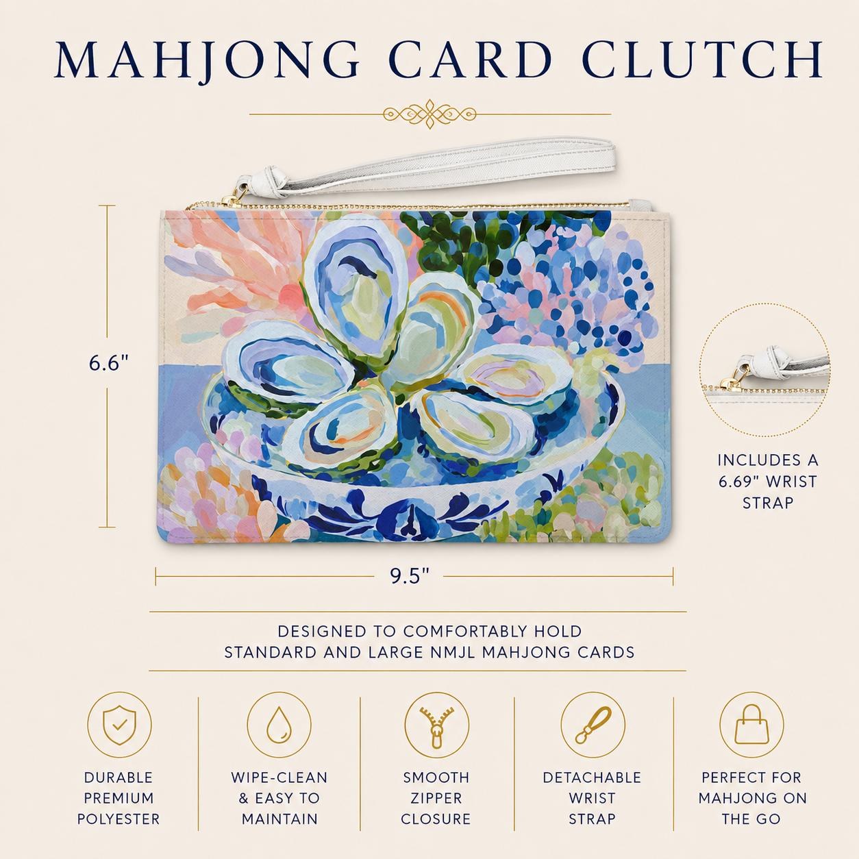 Mahjong Oysters Card Clutch, view 6