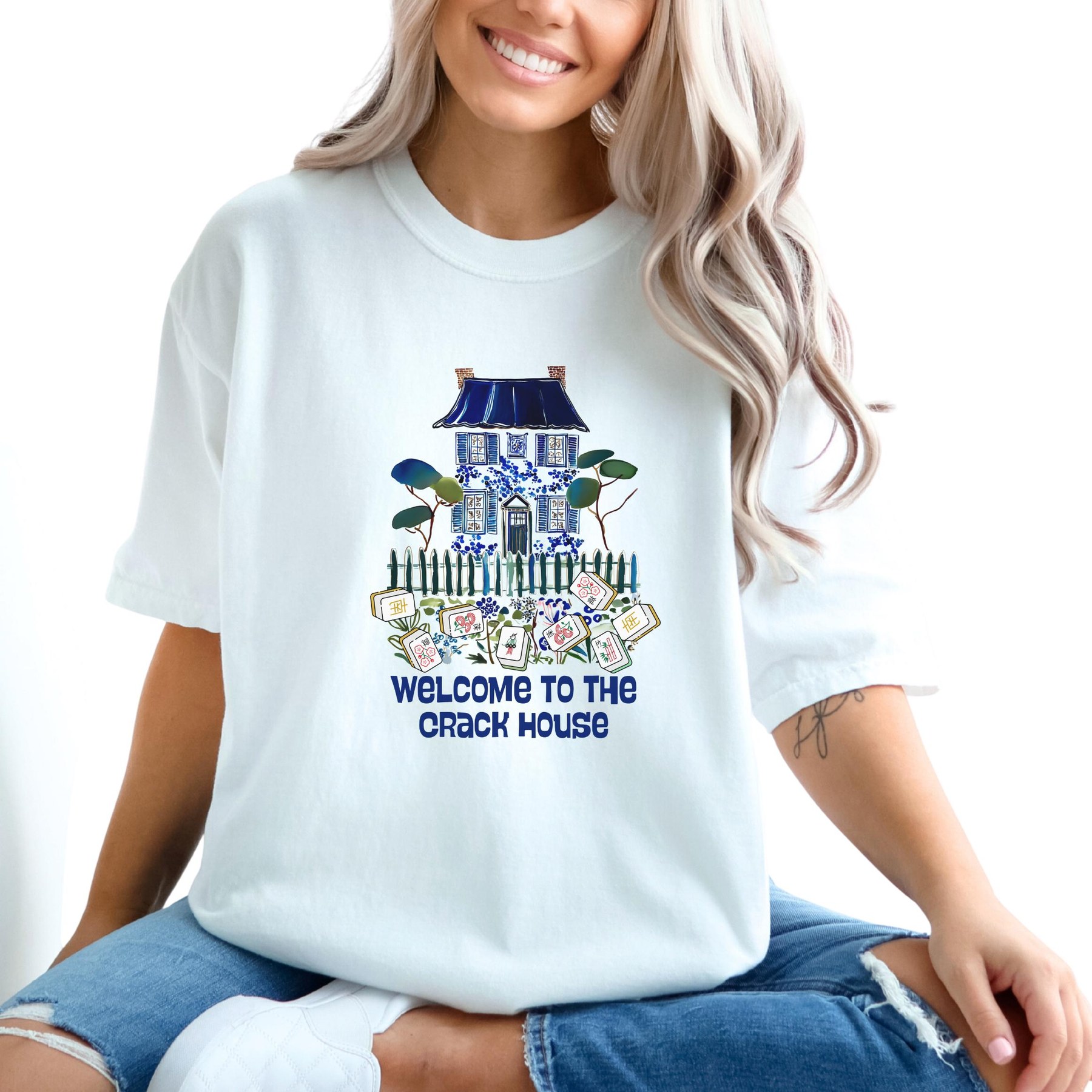 Mahjong "Welcome to the Crack House" Chinoiserie Comfort Colors™ T-Shirt