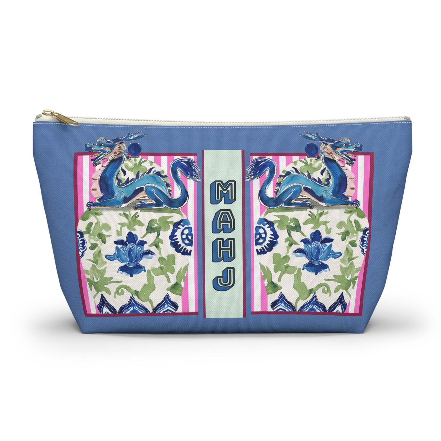 Mahjong Chinoiserie Ginger Jar Dragon Tile Bag, view 2