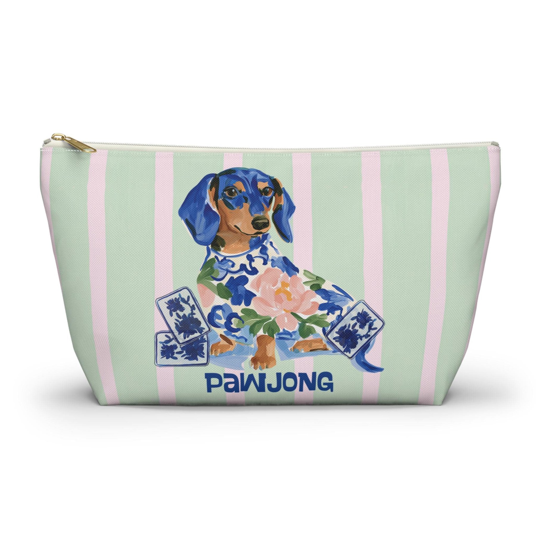 Mahjong Dachshund "Pawjong" Tile Bag
