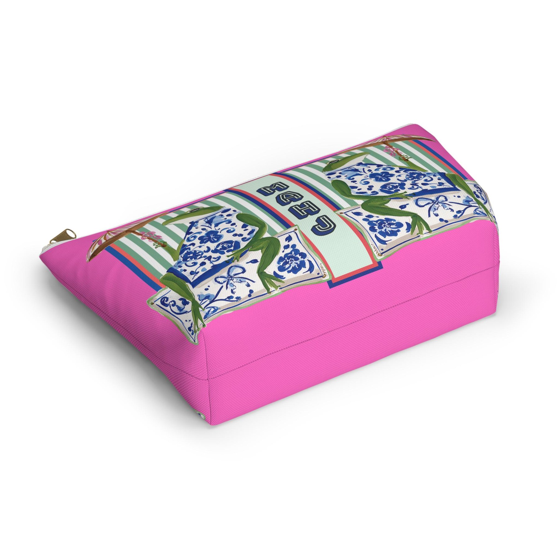 Mahjong Tile Bag with Chinoiserie Frog, view 6