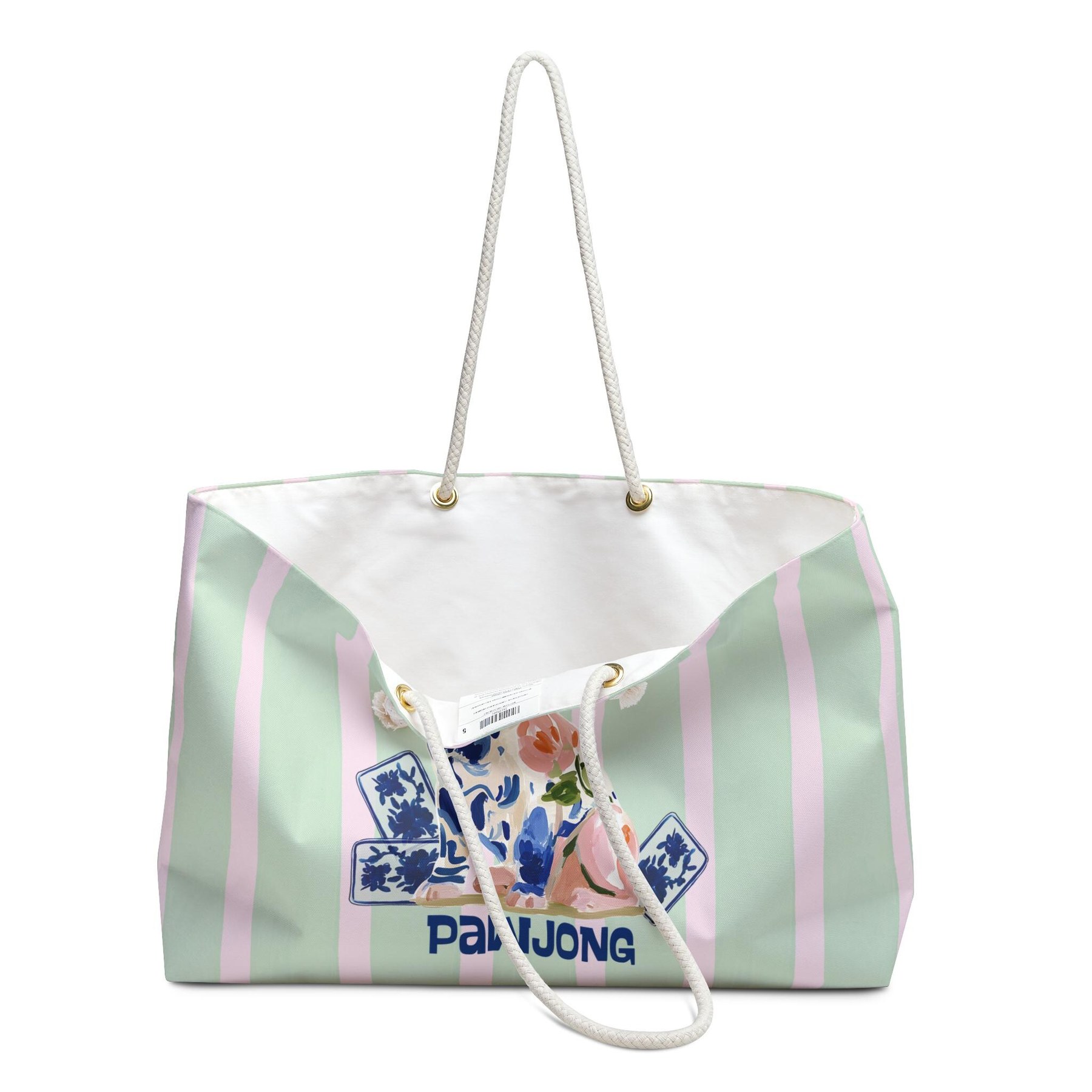 Mahjong French Bulldog "Pawjong" Weekender Bag, view 4