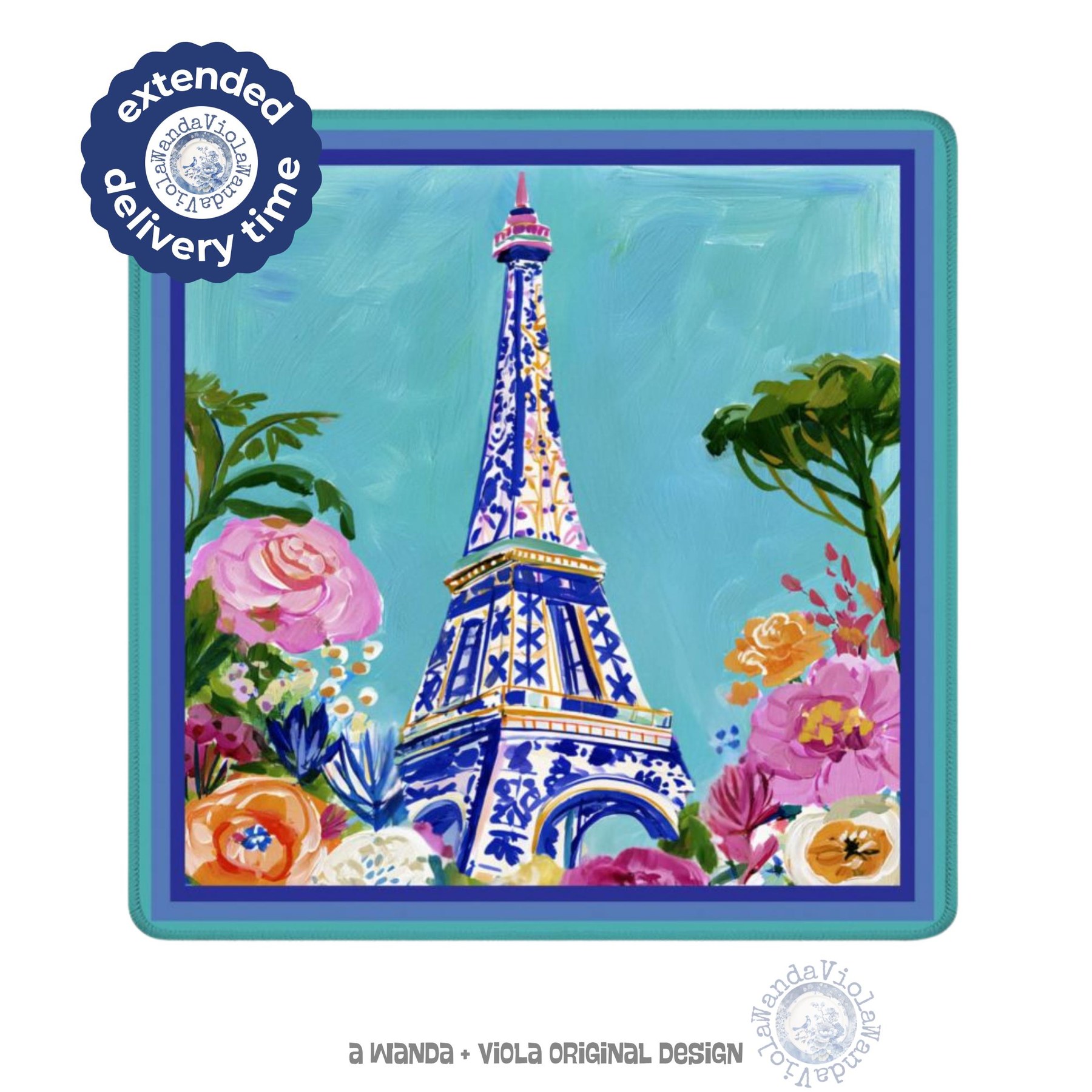 Mahjong Eiffel Tower Game Mat