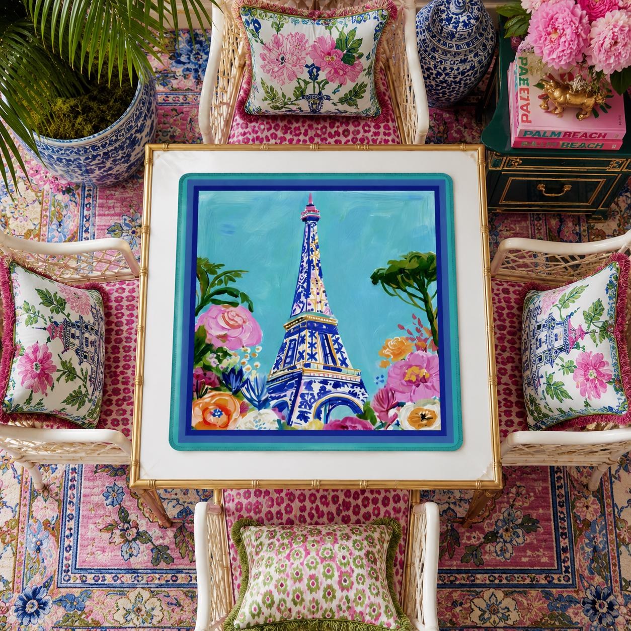 Mahjong Eiffel Tower Game Mat, view 2