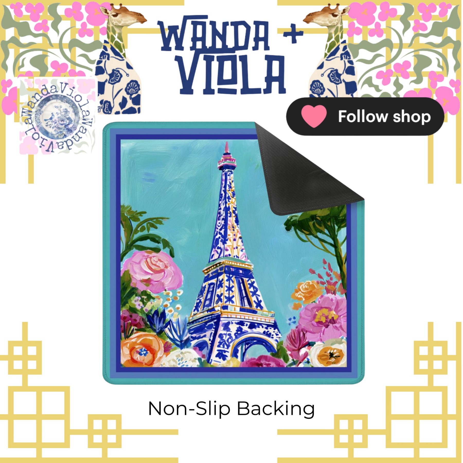 Mahjong Eiffel Tower Game Mat, view 3