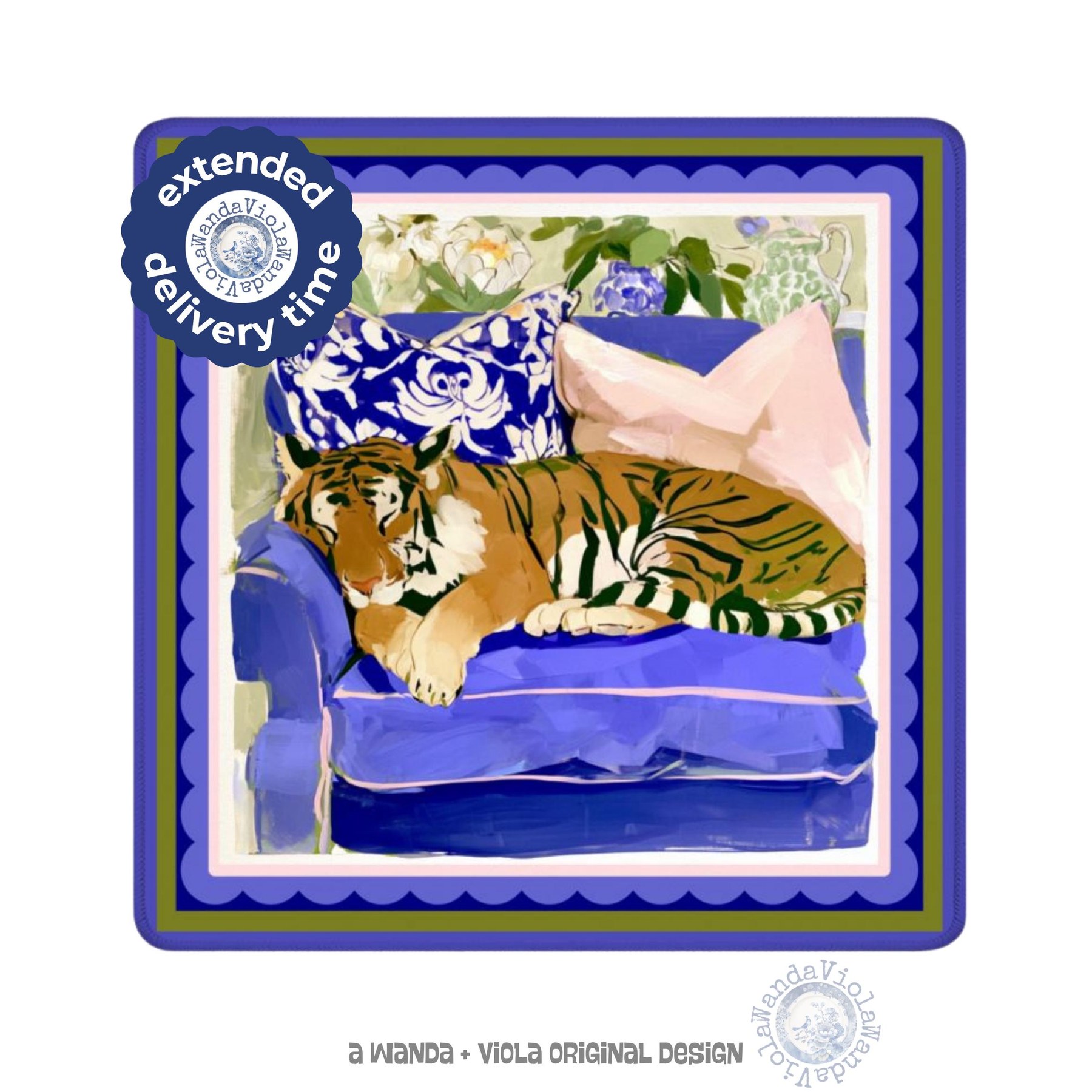 Mahjong Sleeping Tiger Game Mat