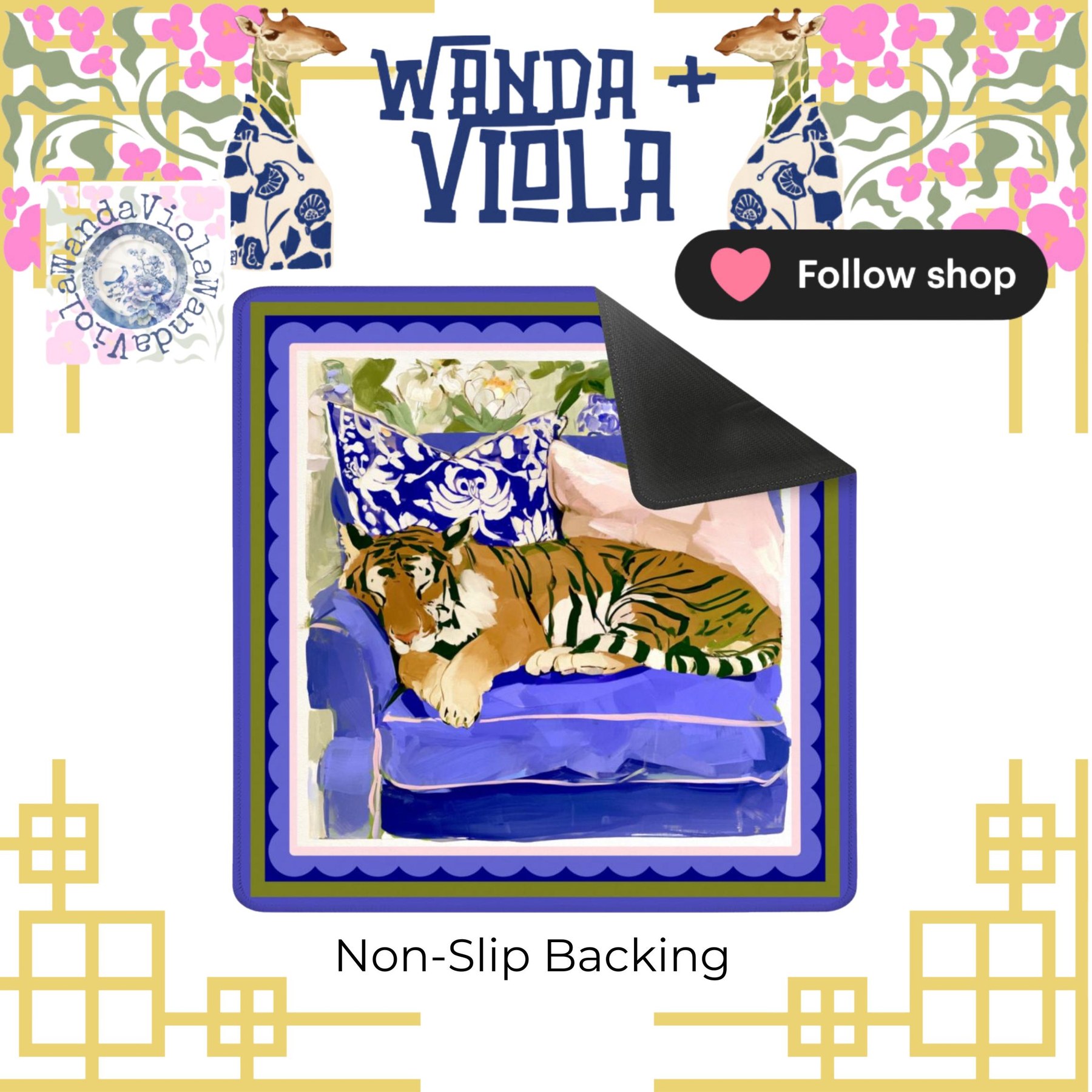 Mahjong Sleeping Tiger Game Mat, view 4
