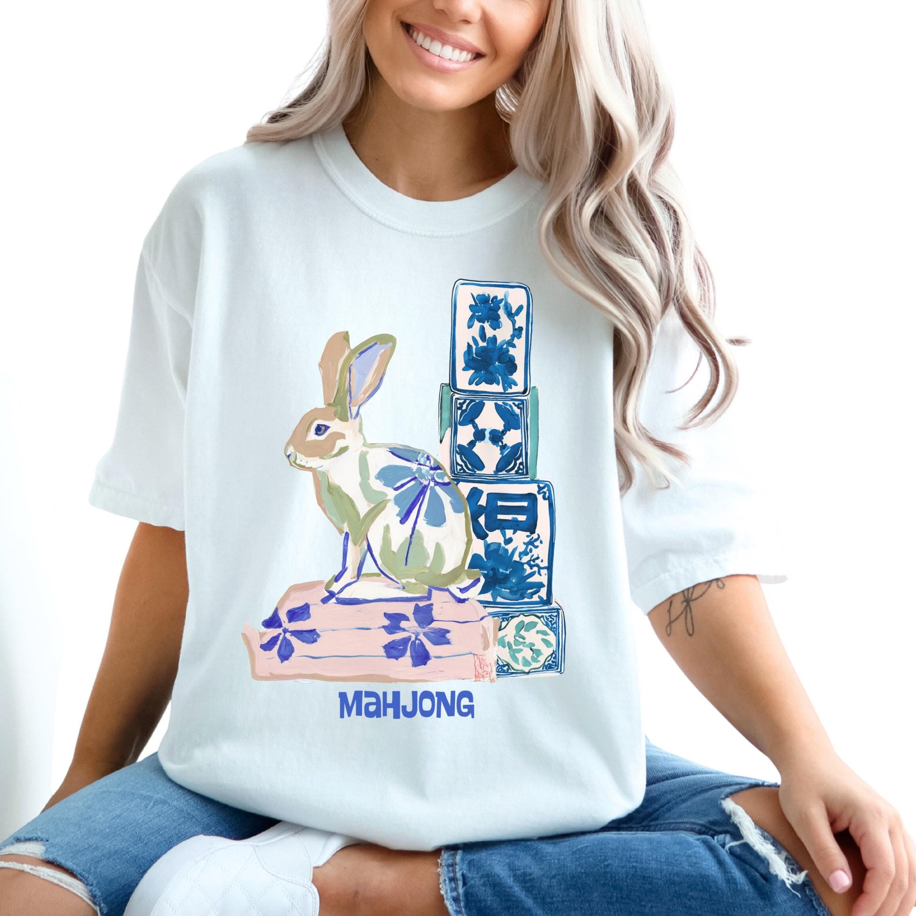 Mahjong Painted Rabbit Comfort Colors™ T-Shirt